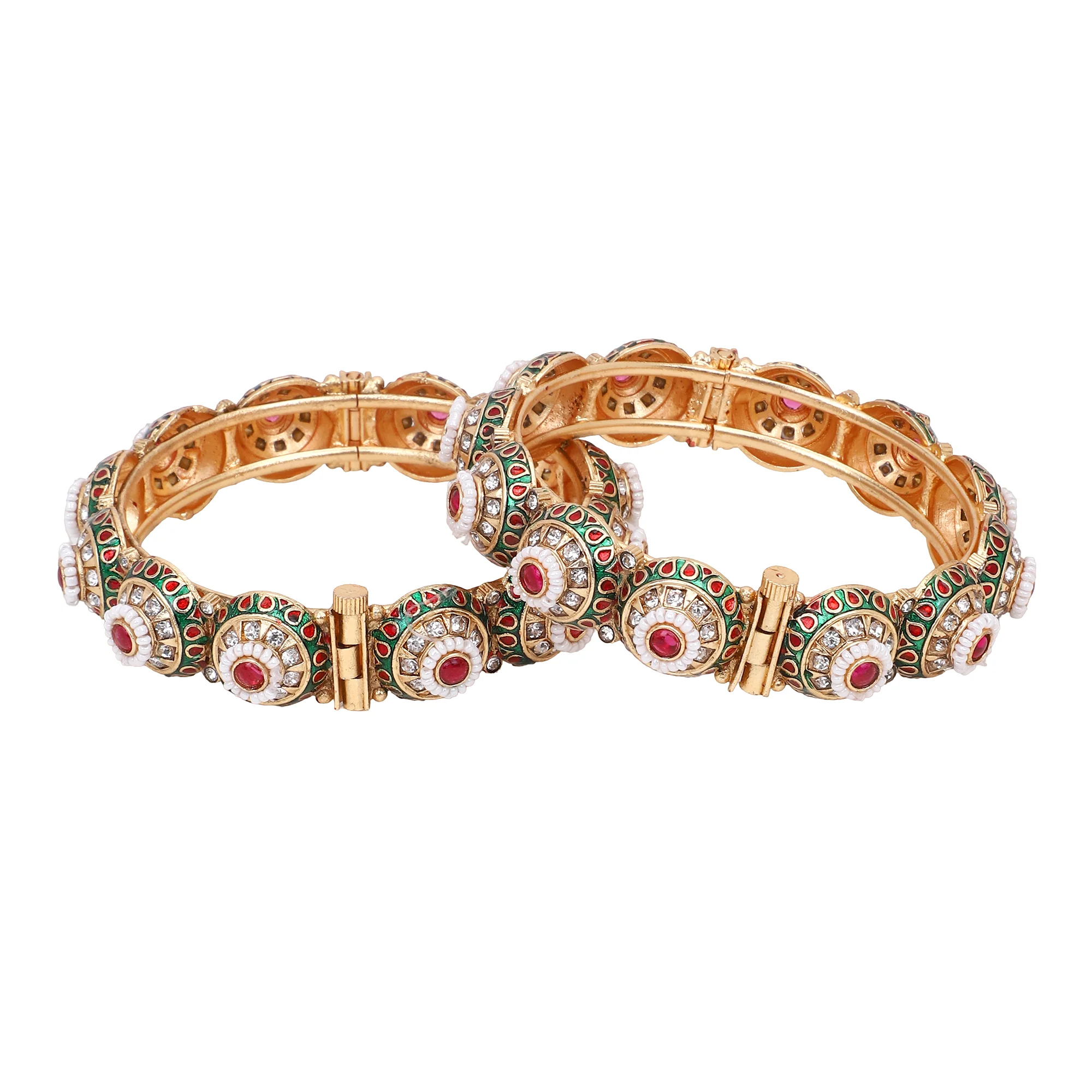 Fancy Meenakari Bracelet for Dailywear by Leshya - Image 6