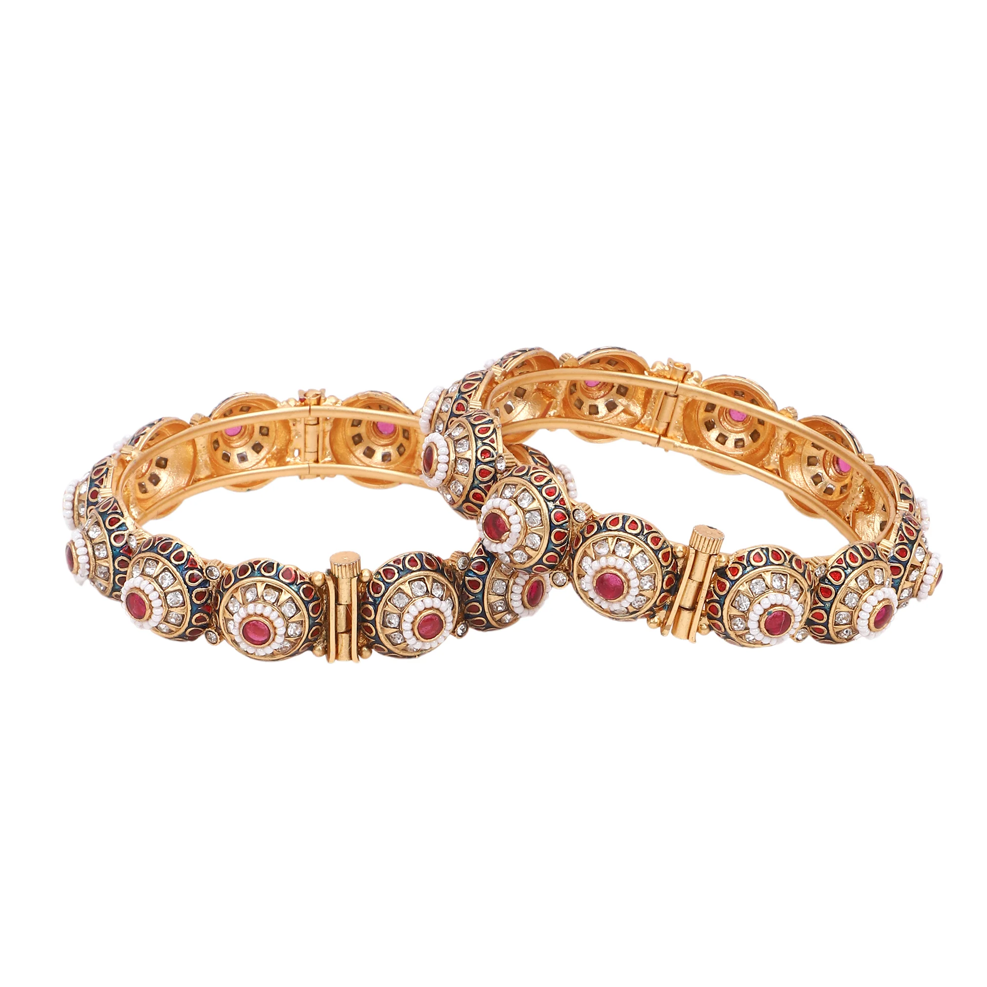 Fancy Meenakari Bracelet for Dailywear by Leshya - Image 8