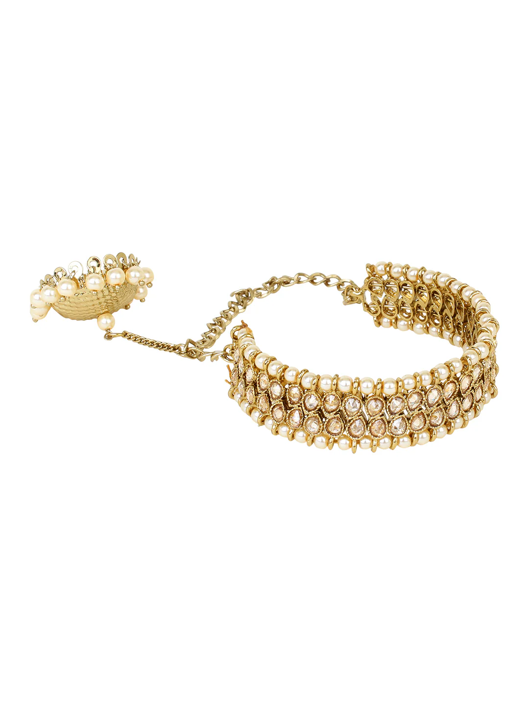 Free Size Jhumki Mirror Bracelet by Leshya - Image 5
