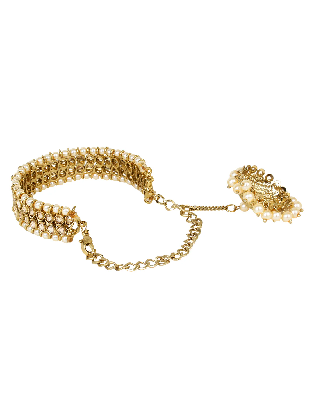 Free Size Jhumki Mirror Bracelet by Leshya - Image 8