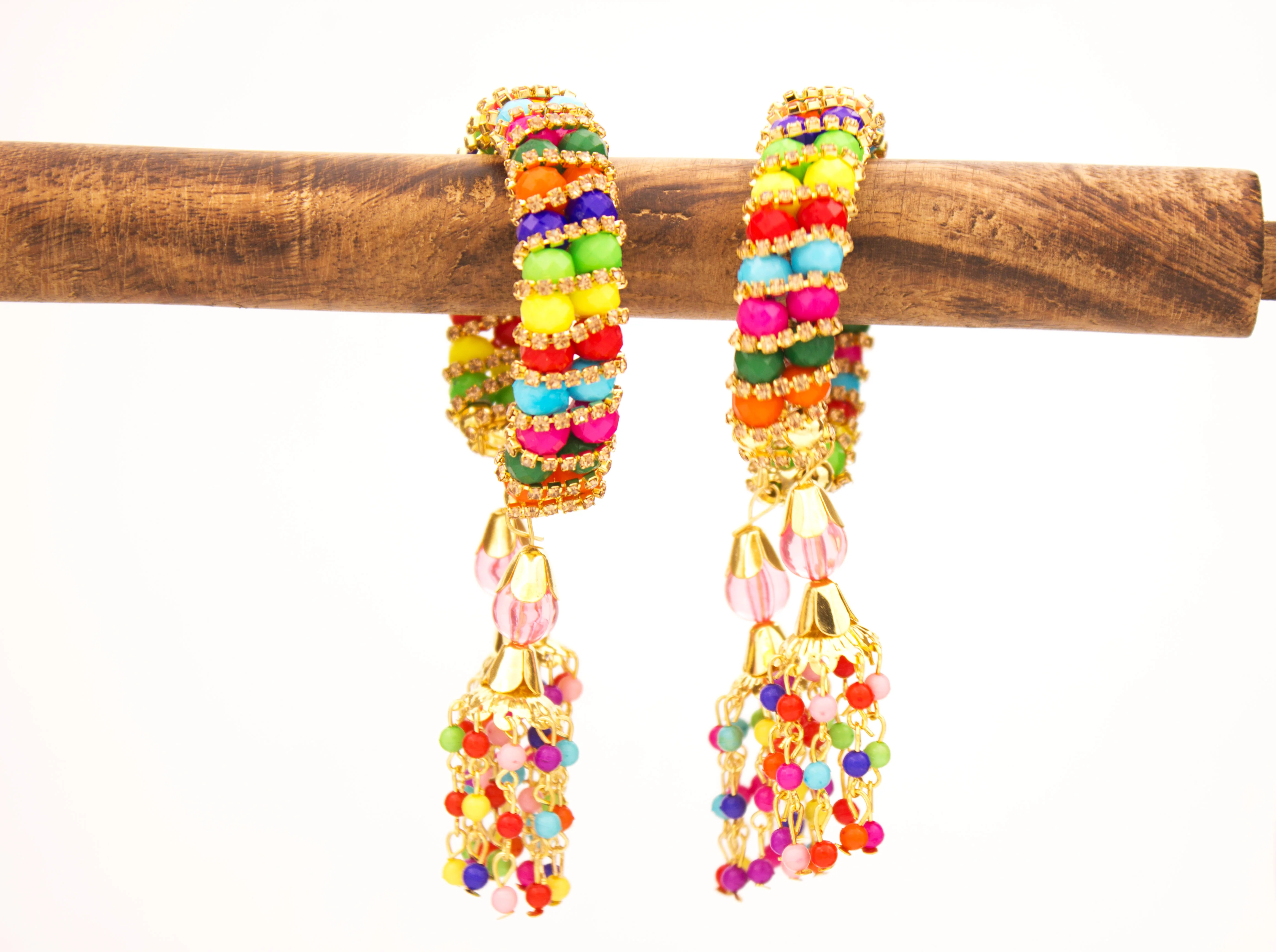 Free Size Multicoloured Bracelet Pair by Leshya - Image 3