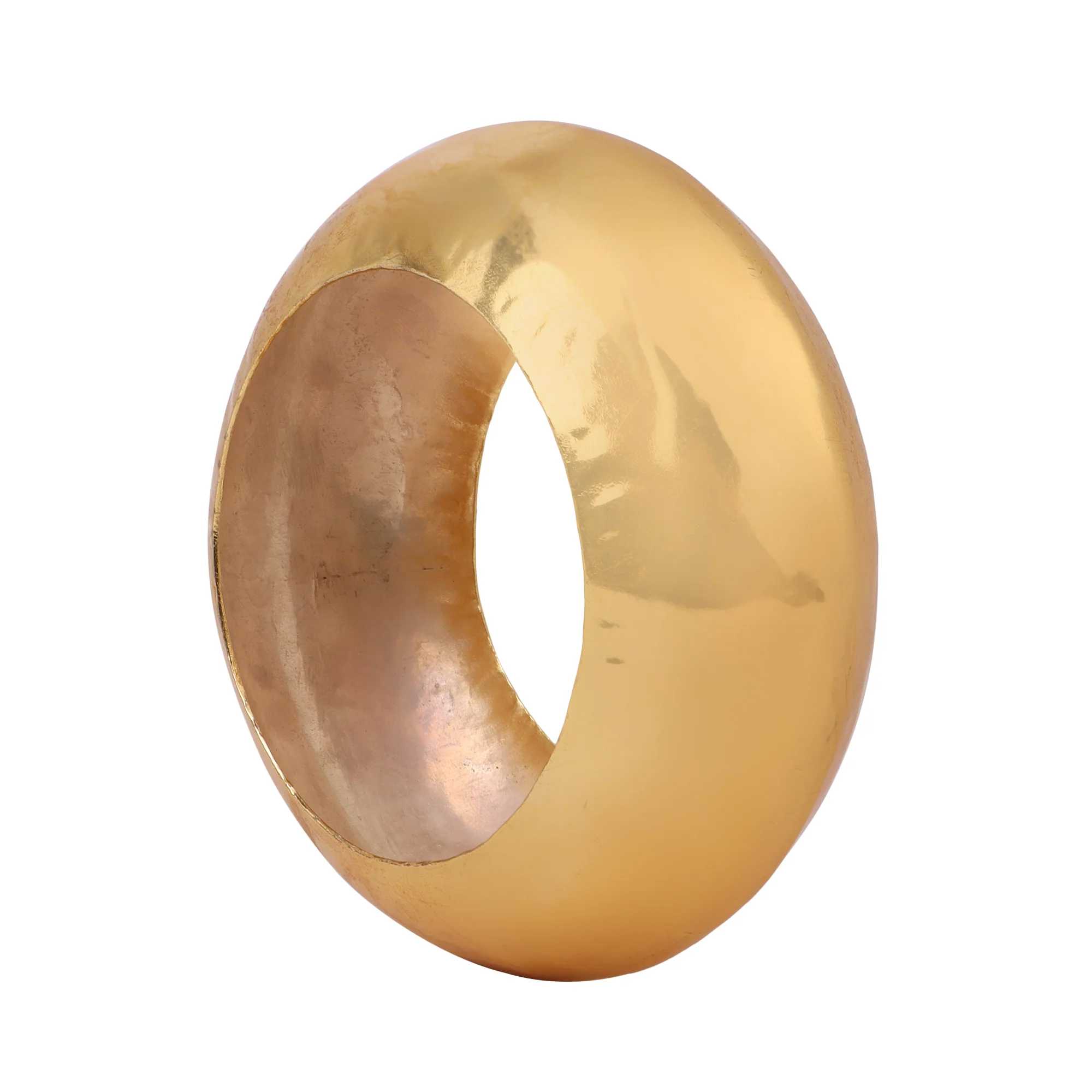 Big Golden Matte Gold finish Bangle for Eveningwear - Image 3