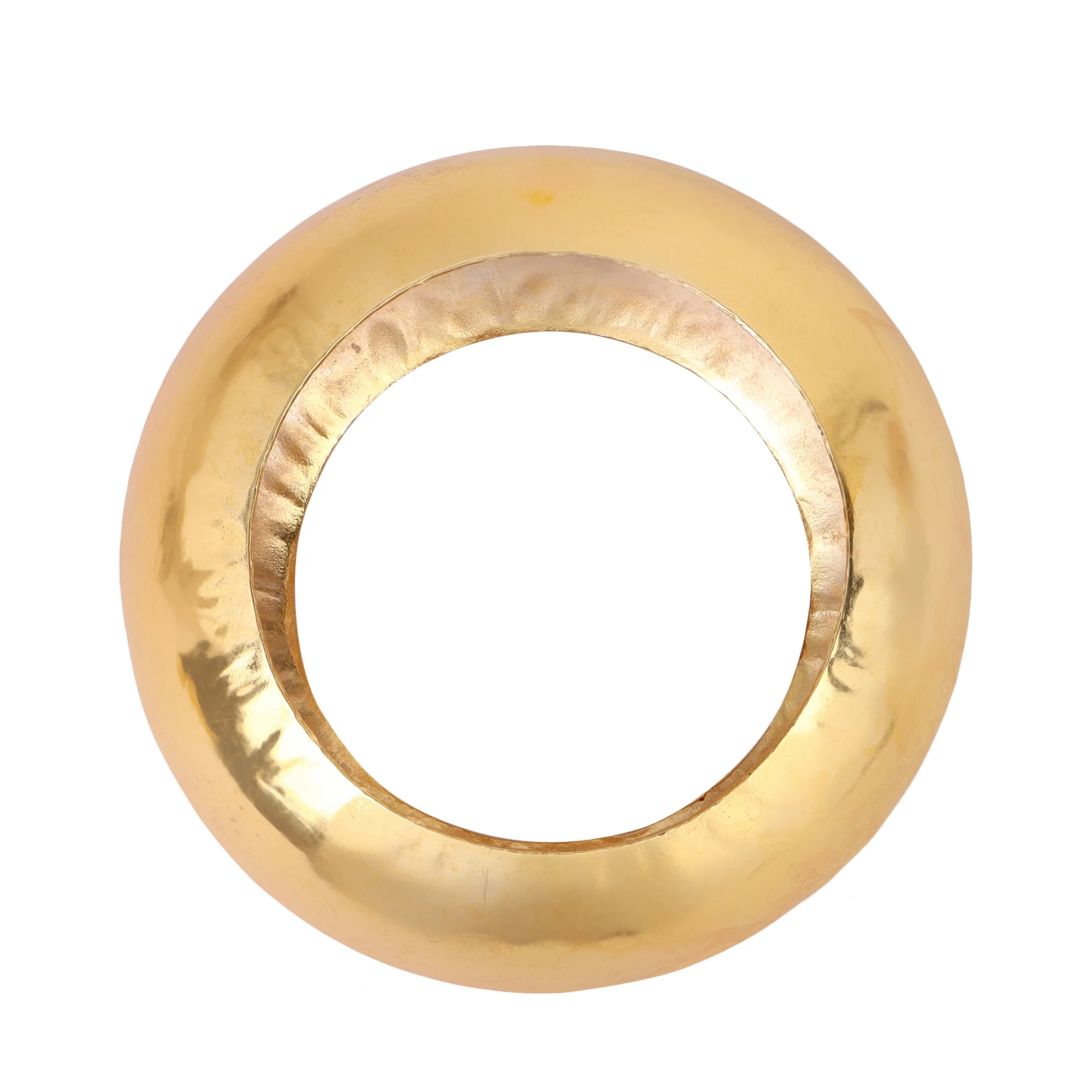 Big Golden Matte Gold finish Bangle for Eveningwear - Image 6