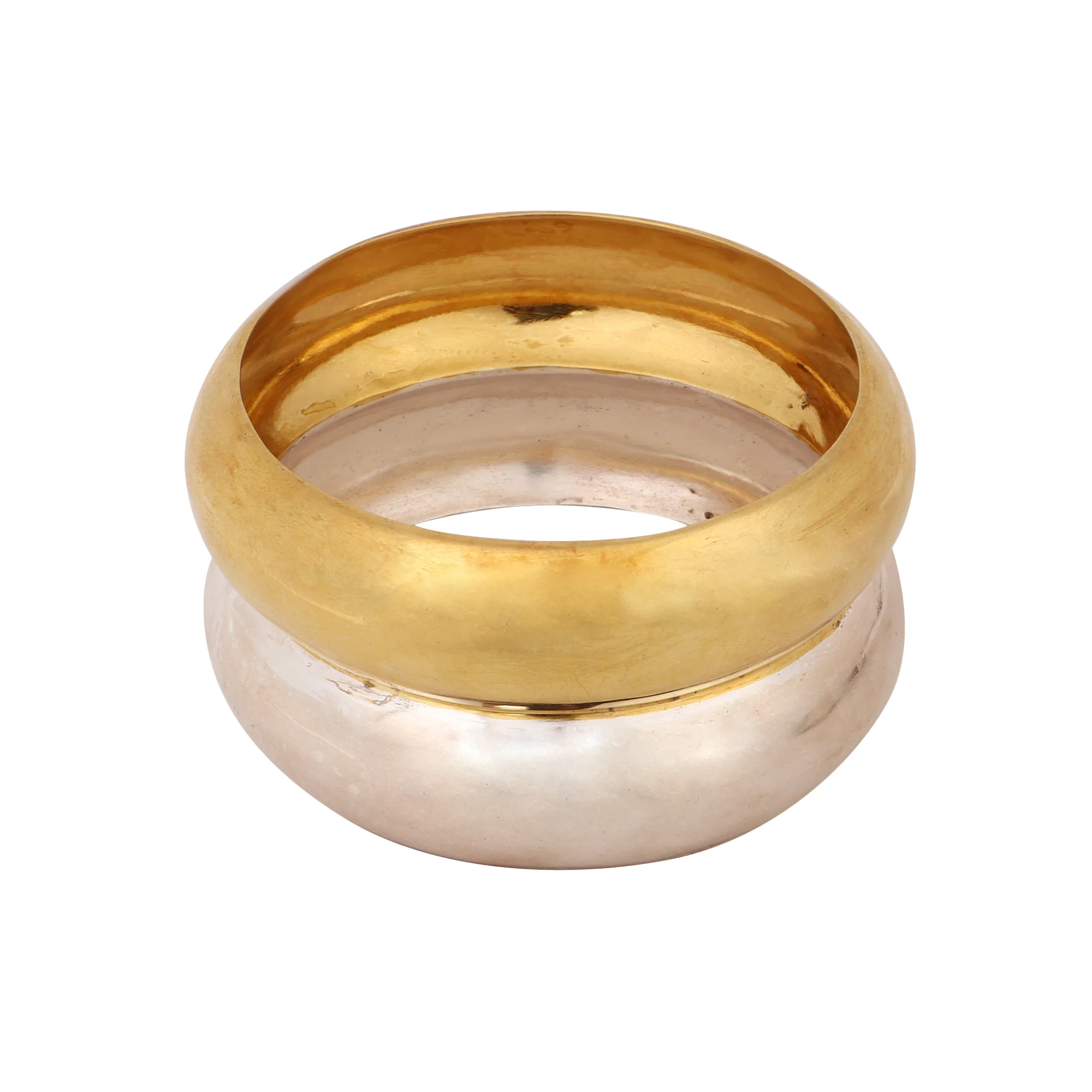 Golden & Silver Matte Gold finish Bracelet Pair - Image 5