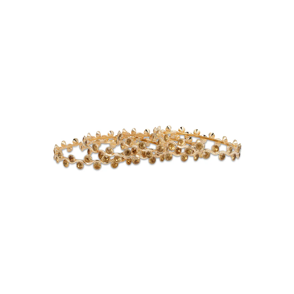 Golden Stone And Gold Plated Bracelet For Women - Image 3