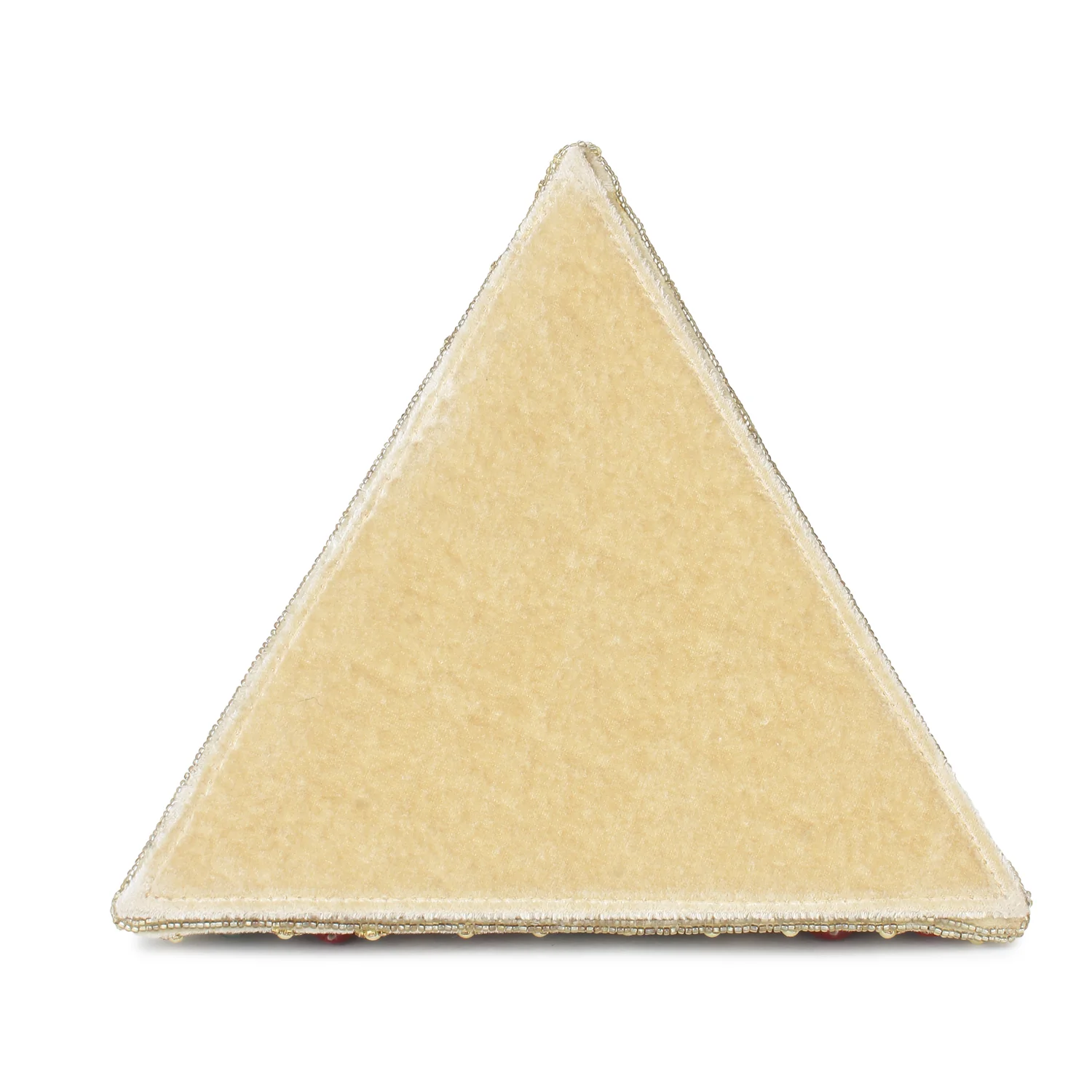 Golden Triangular Potli with embellished stones for the Bride by Leshya - Image 5