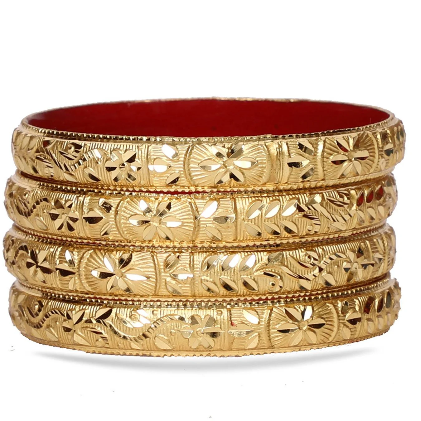 Guarantee Gold Dyed Bracelet With Floral Design (Plus Size) - Image 2
