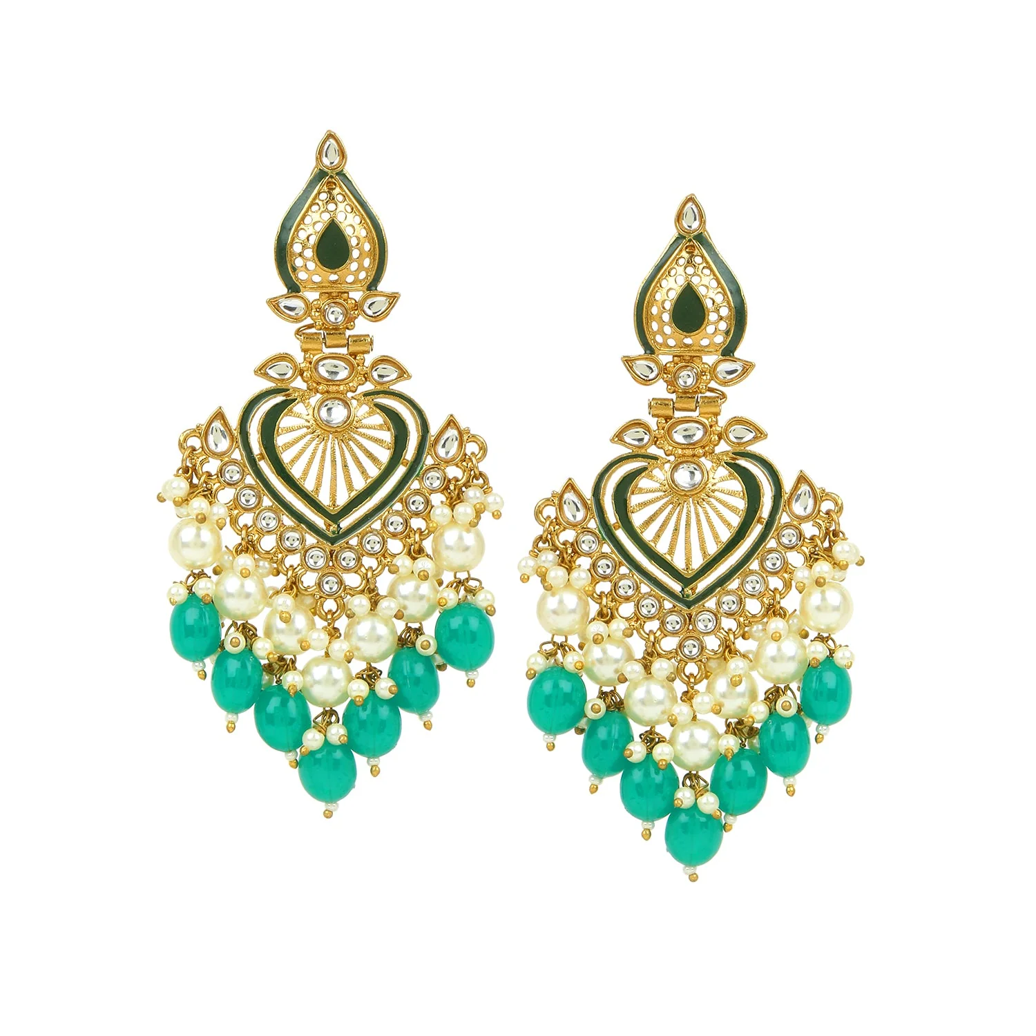 Jhumki Earring with Meenakari by Leshya - Image 7