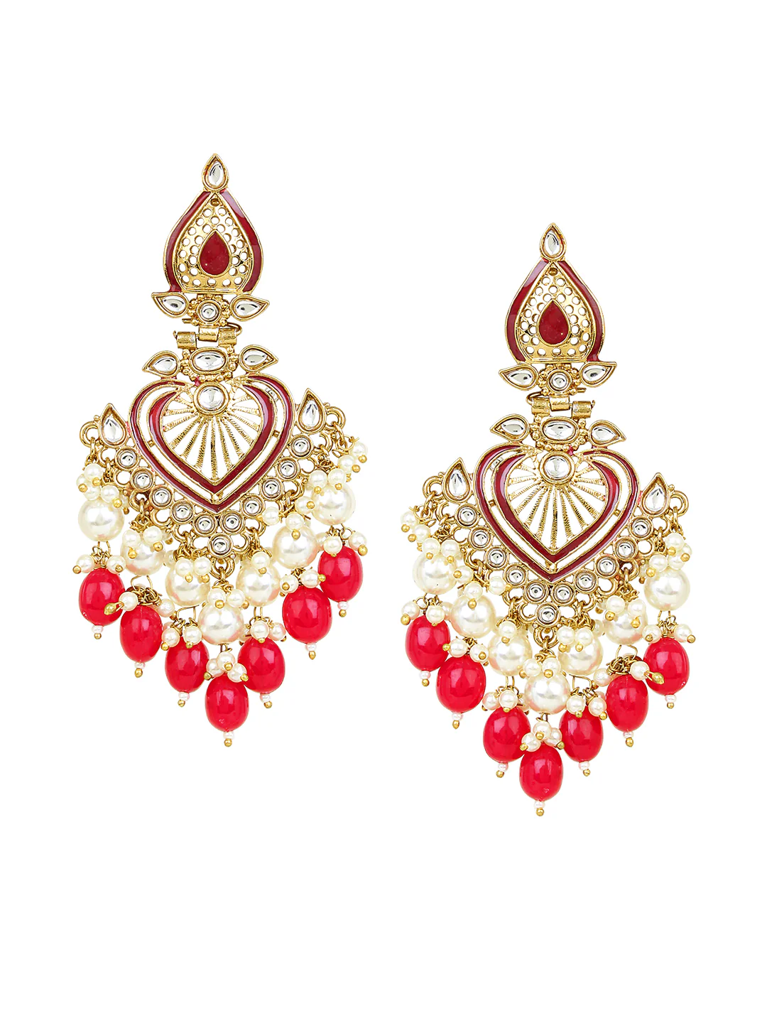Jhumki Earring with Meenakari by Leshya - Image 4