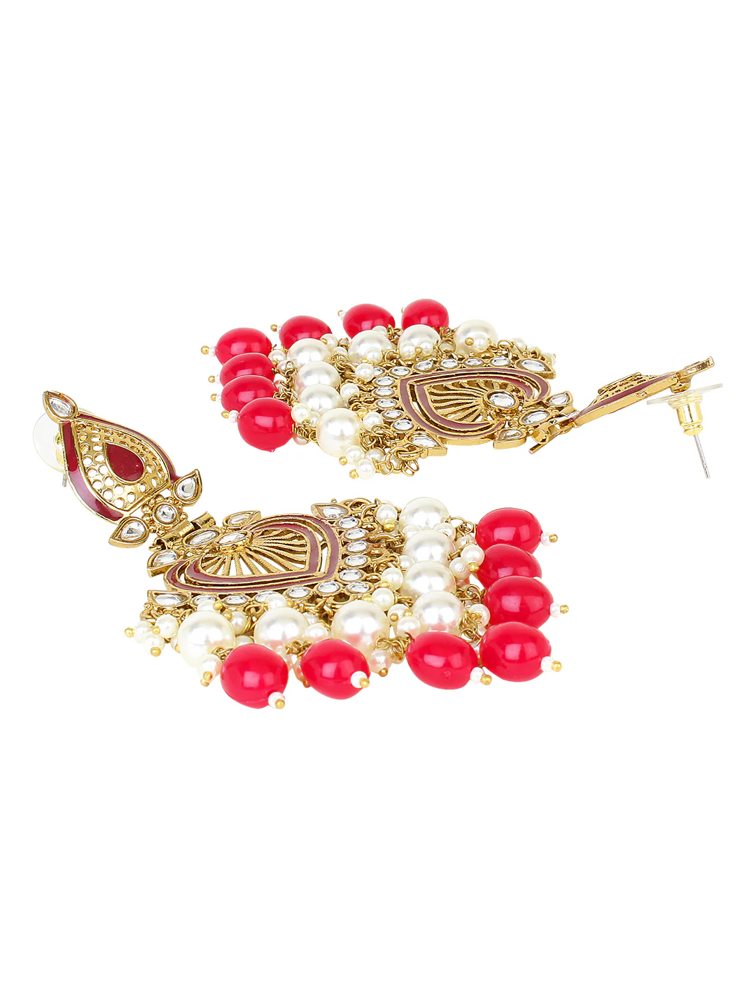 Jhumki Earring with Meenakari by Leshya - Image 6