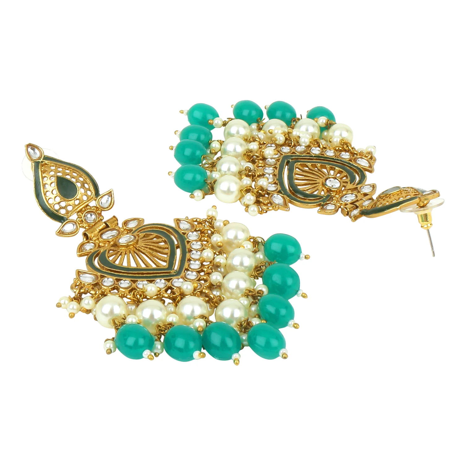 Jhumki Earring with Meenakari by Leshya - Image 9
