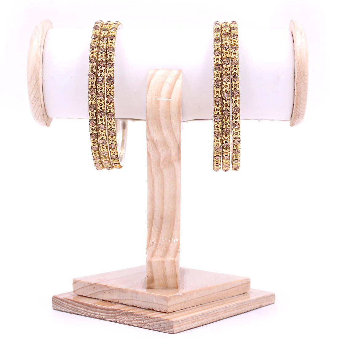Brass Based Bangles with Stones and Jaali work by Leshya - Image 2