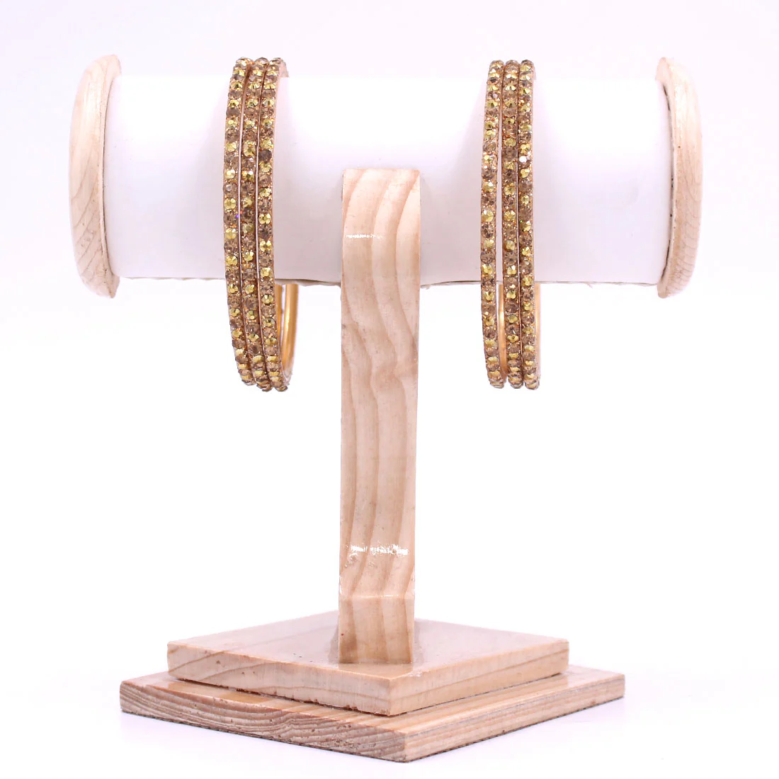 Brass Based Bangles with Coloured Stones by Leshya - Image 10