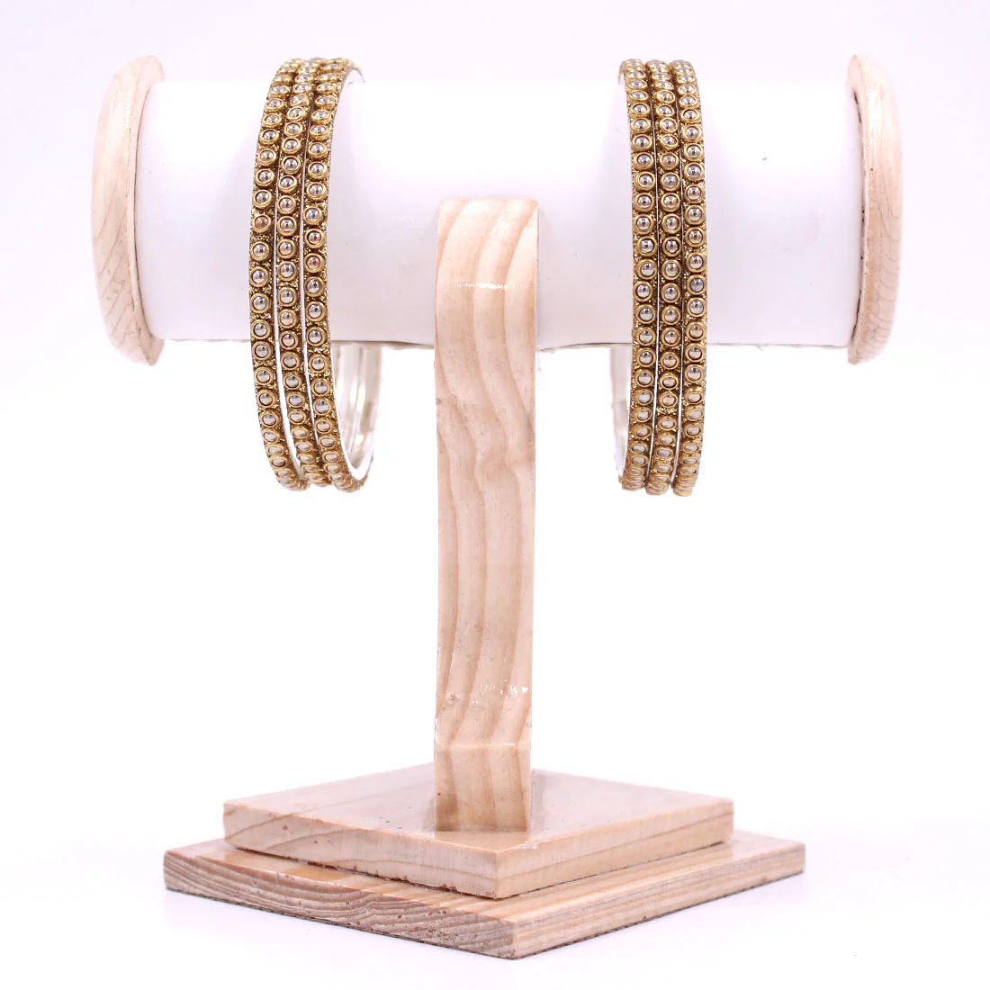 Brass Based Bangles with Running Bead work by Leshya - Image 2