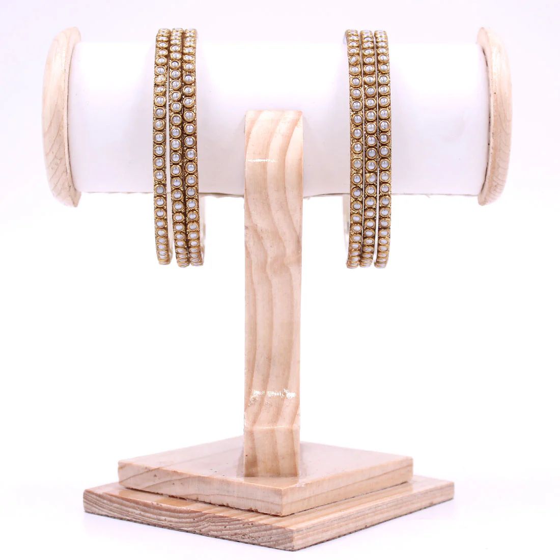 Brass Based Bangles with Running Bead work by Leshya - Image 4