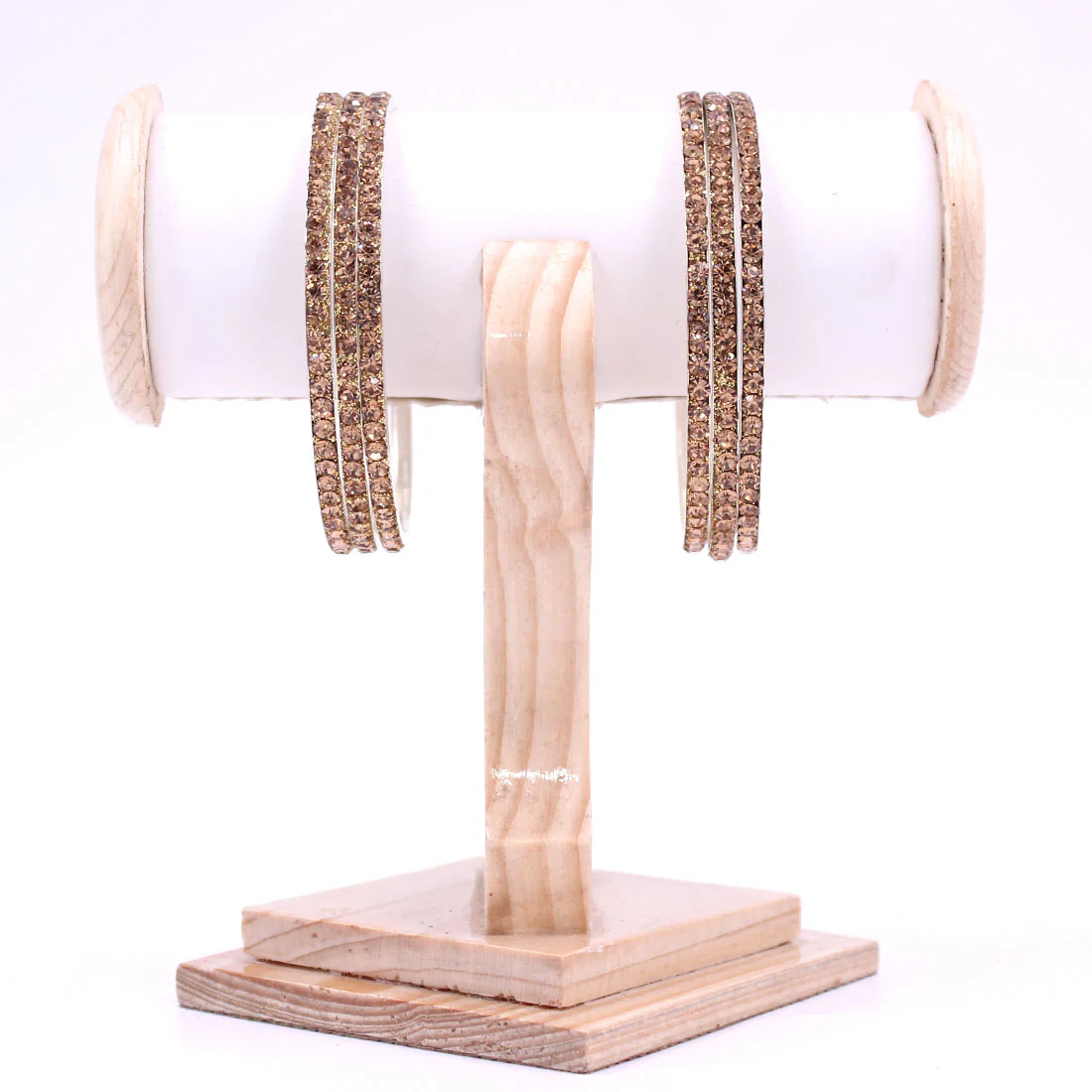 Brass Based Bangles with Silver Zari Work by Leshya - Image 2