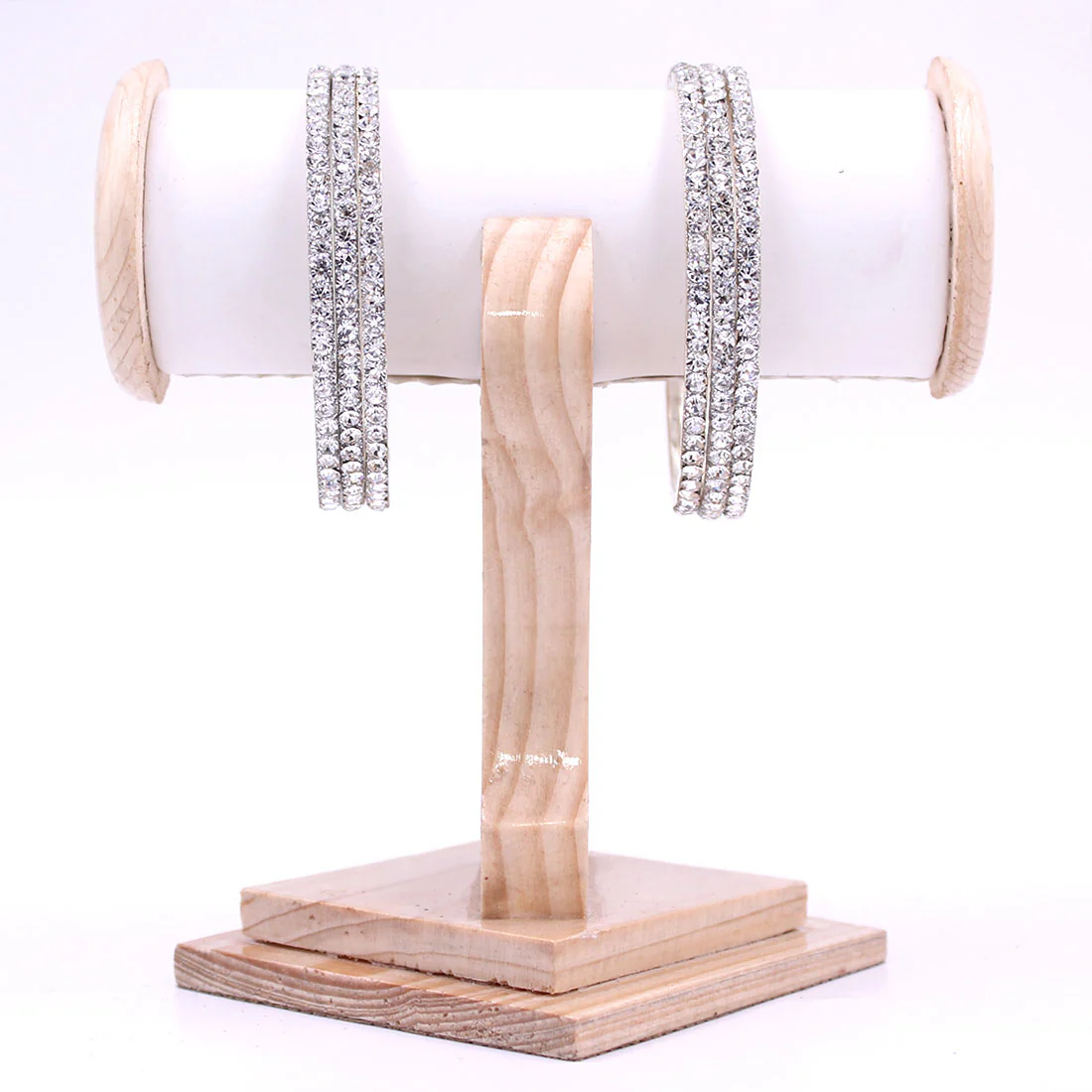 Brass Based Bangles with Silver Zari Work by Leshya - Image 5