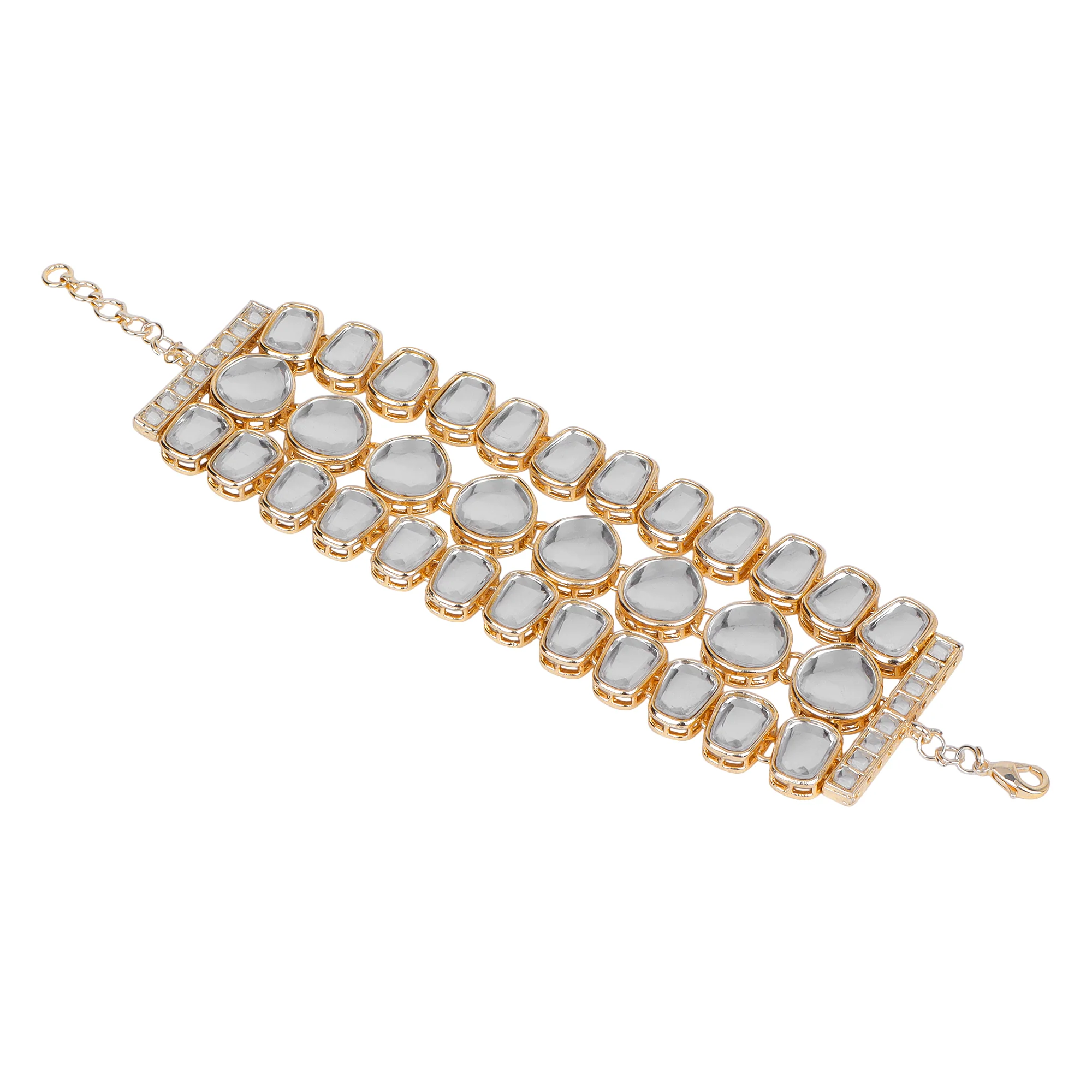 Kundan Beaded chain bracelet - Image 3