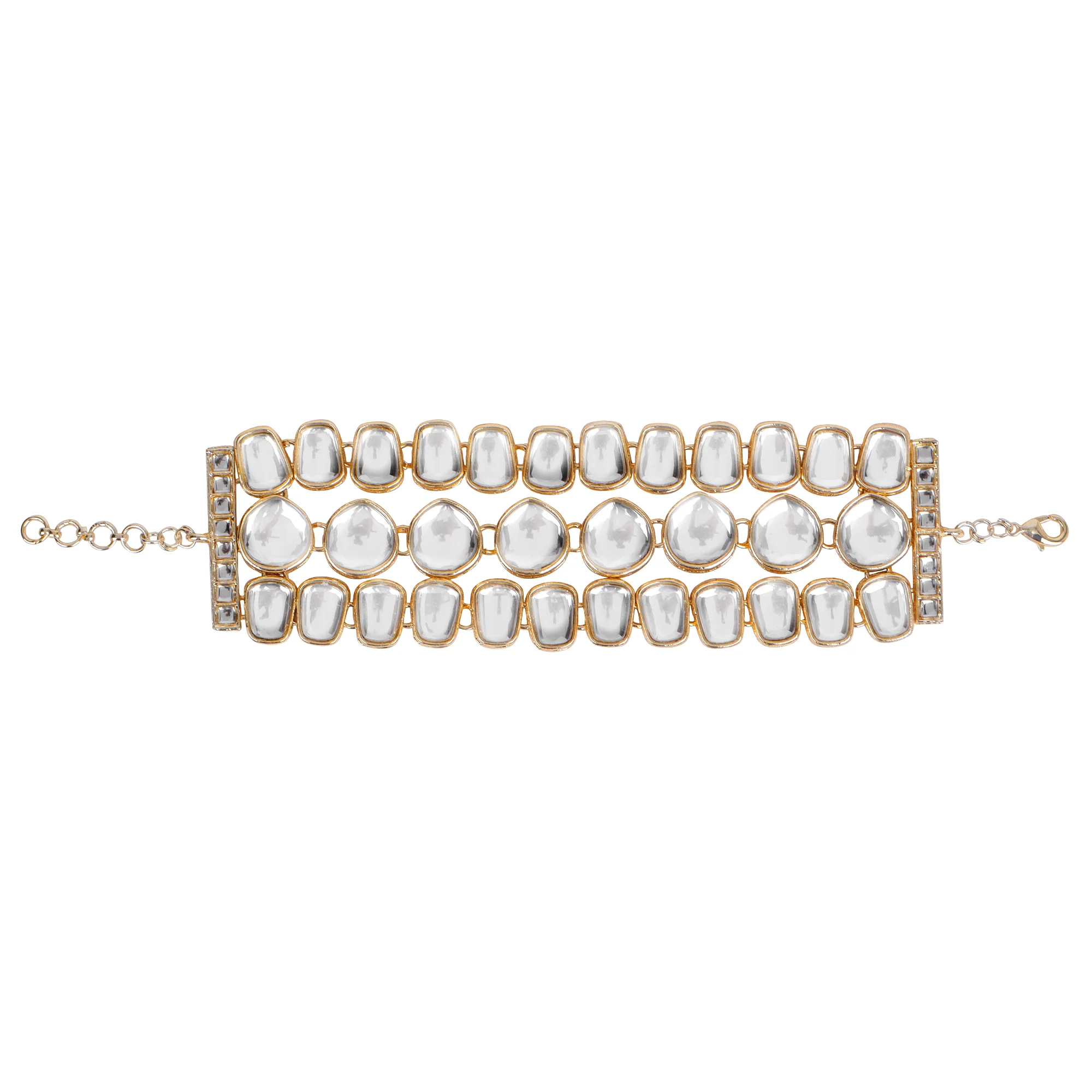 Kundan Beaded chain bracelet - Image 7