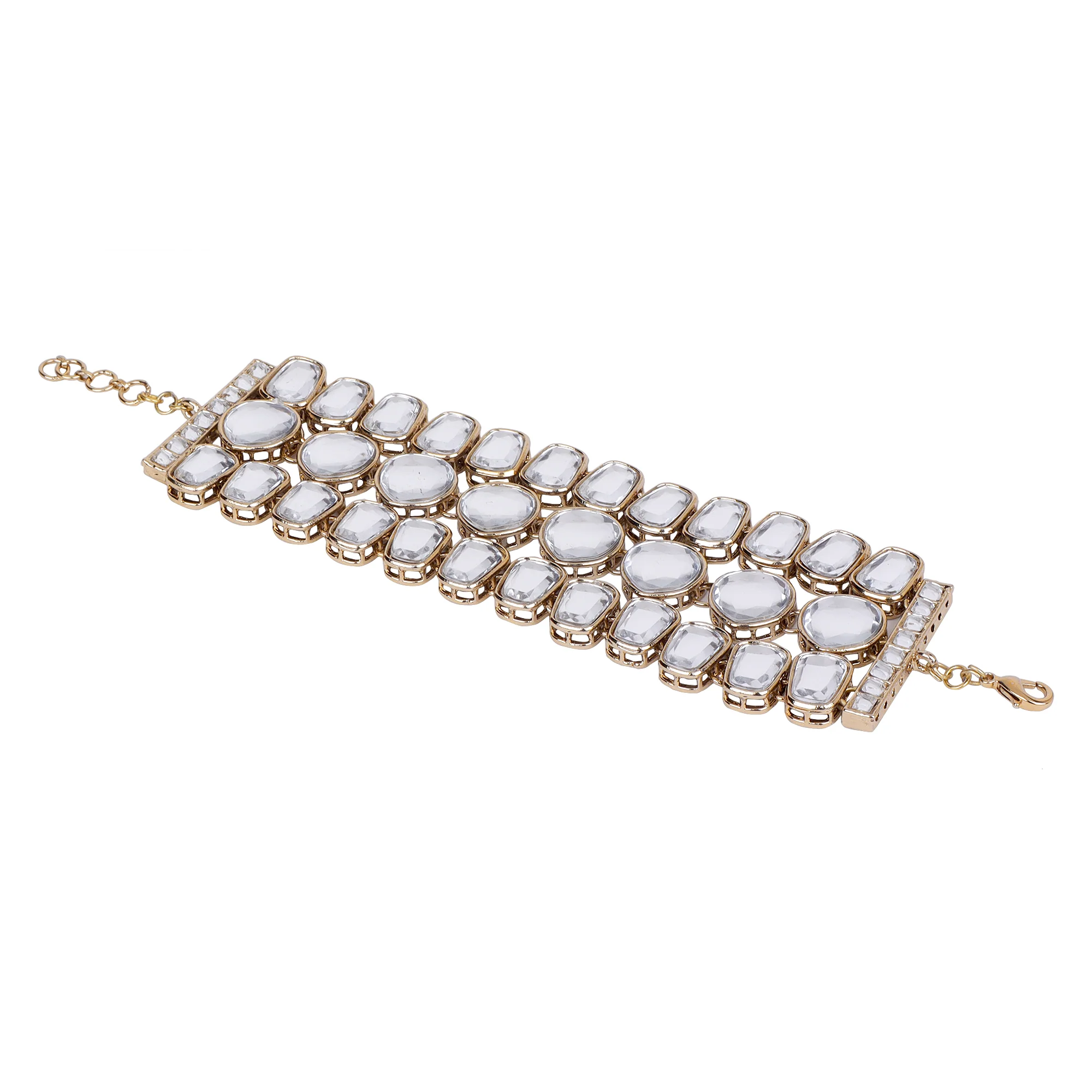 Kundan Beaded chain bracelet - Image 9