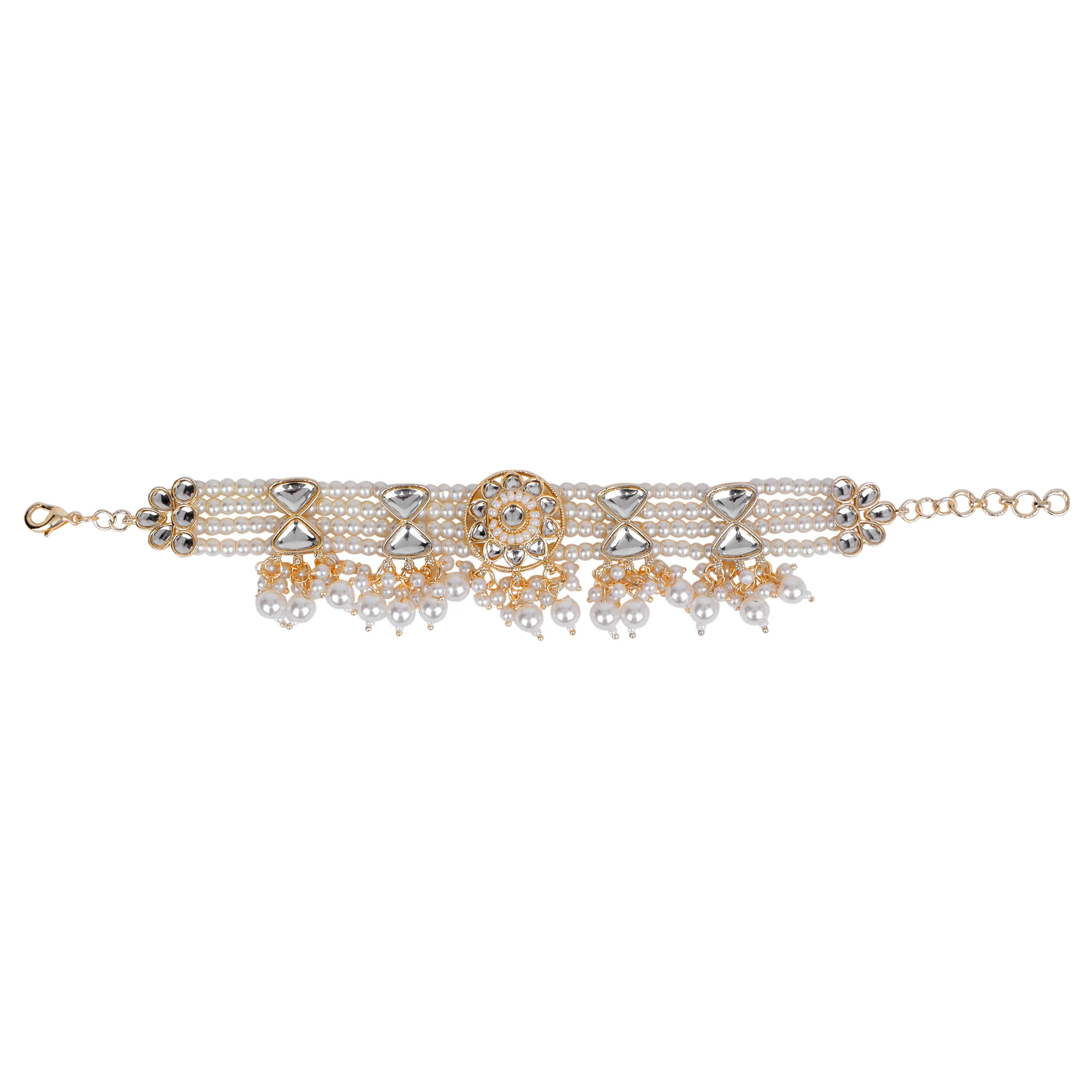Kundan Beaded chain bracelet - Image 7