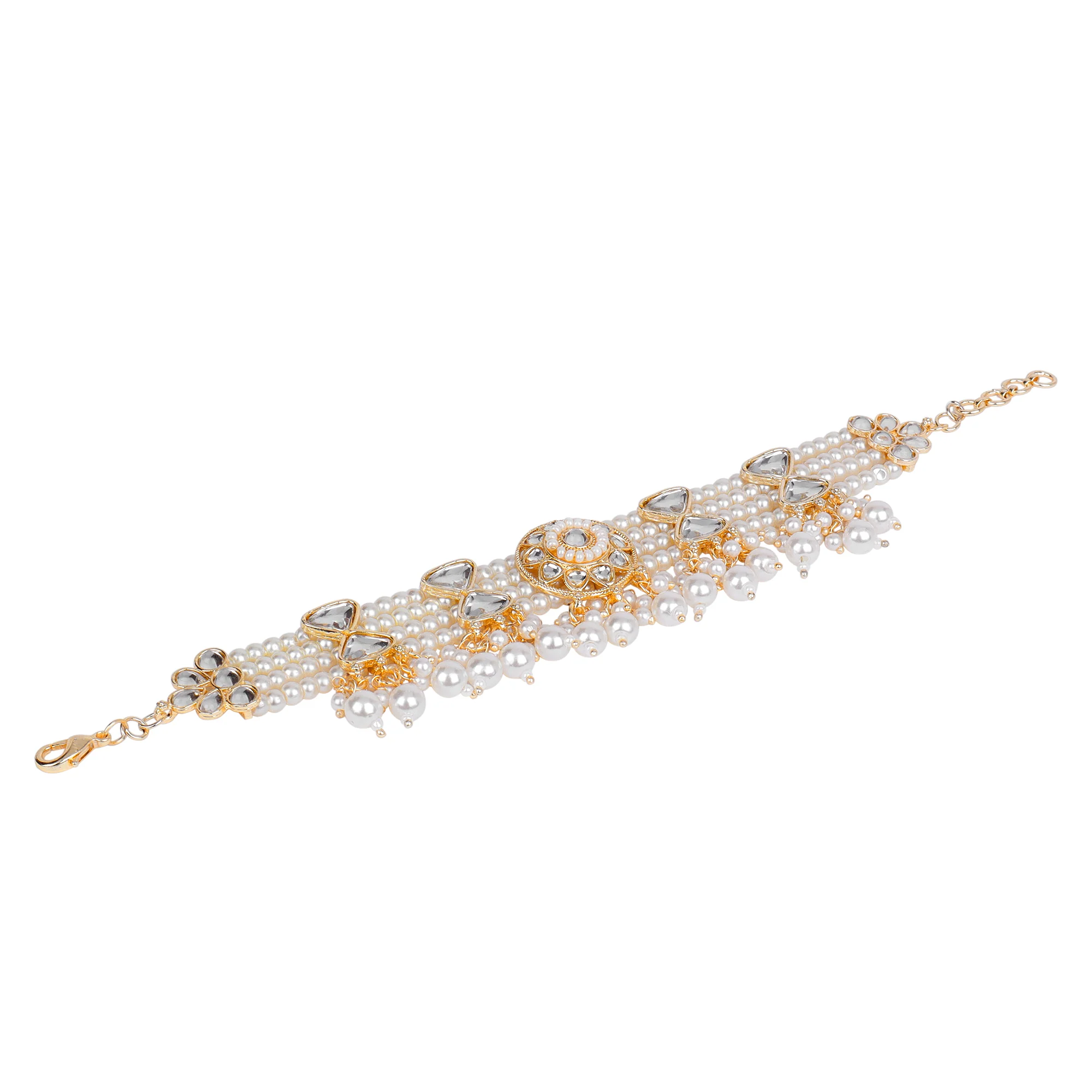 Kundan Beaded chain bracelet - Image 8