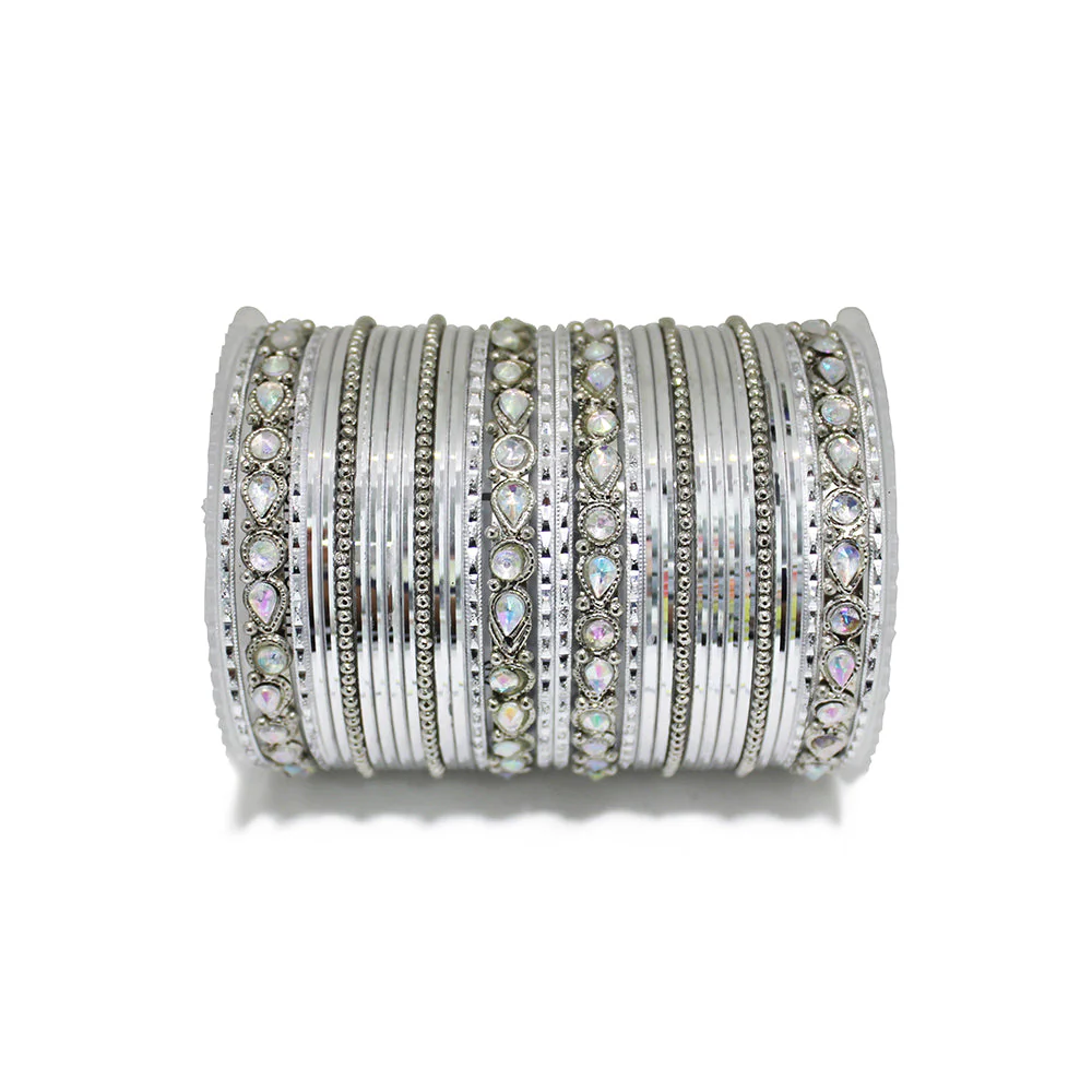 Kundan Gold Plating Bangle Set - Image 4