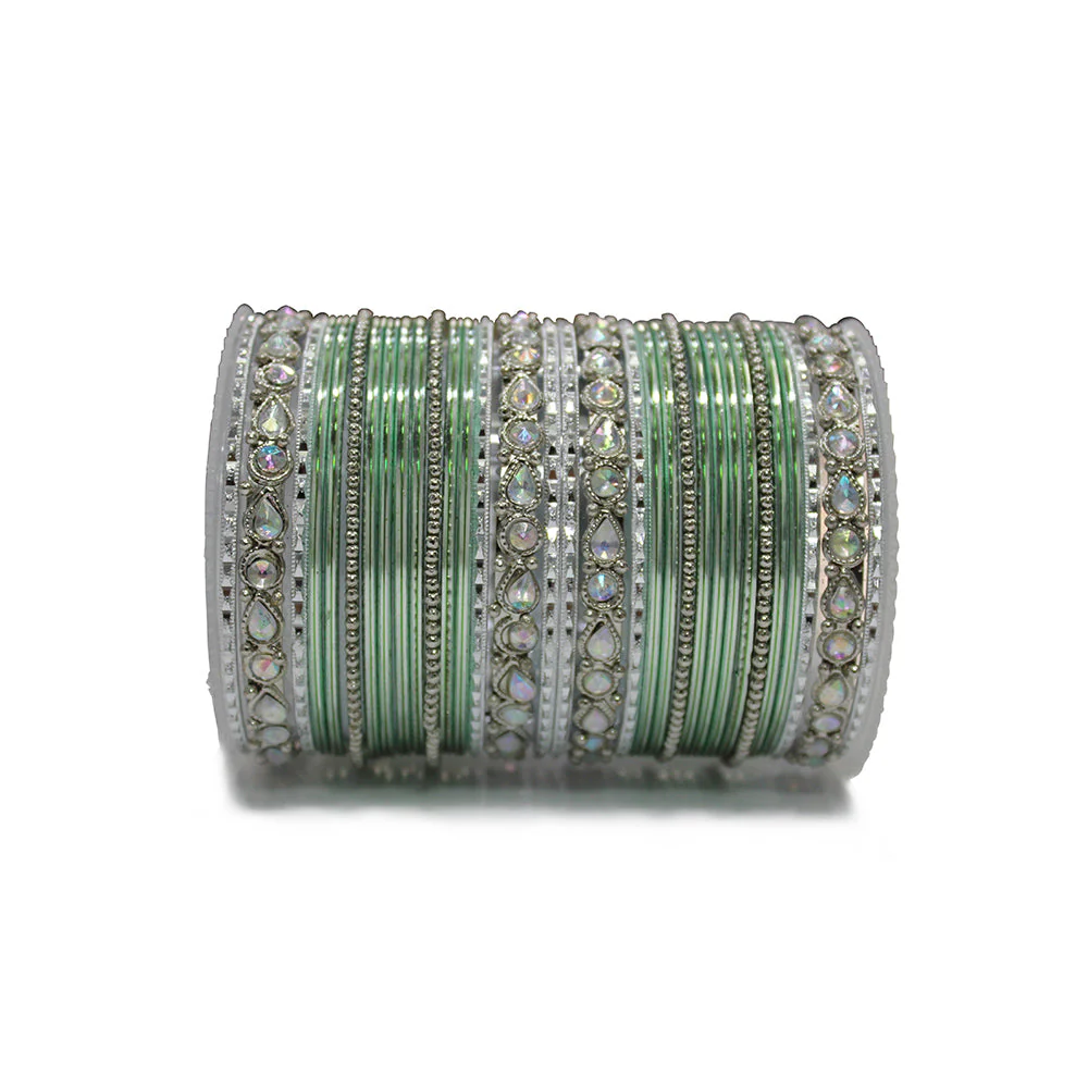 Kundan Gold Plating Bangle Set - Image 7