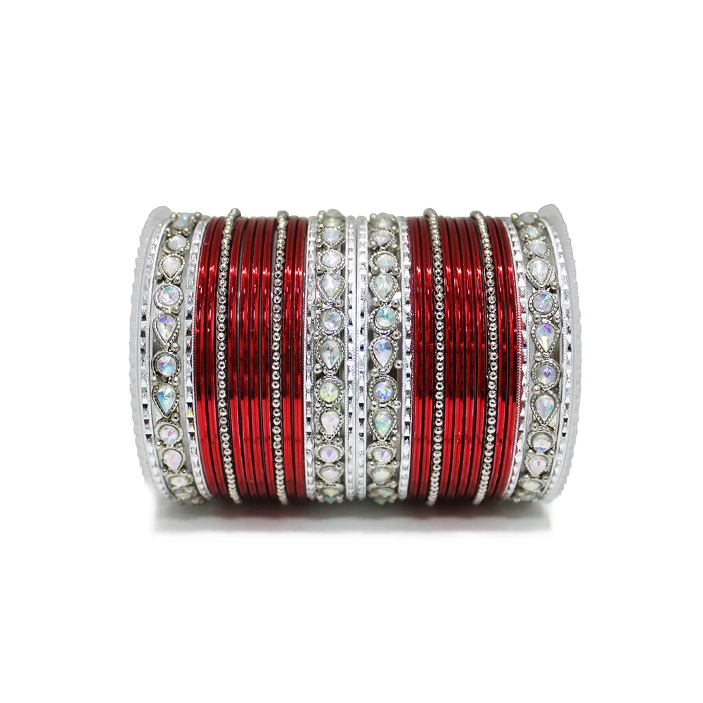 Kundan Gold Plating Bangle Set - Image 9