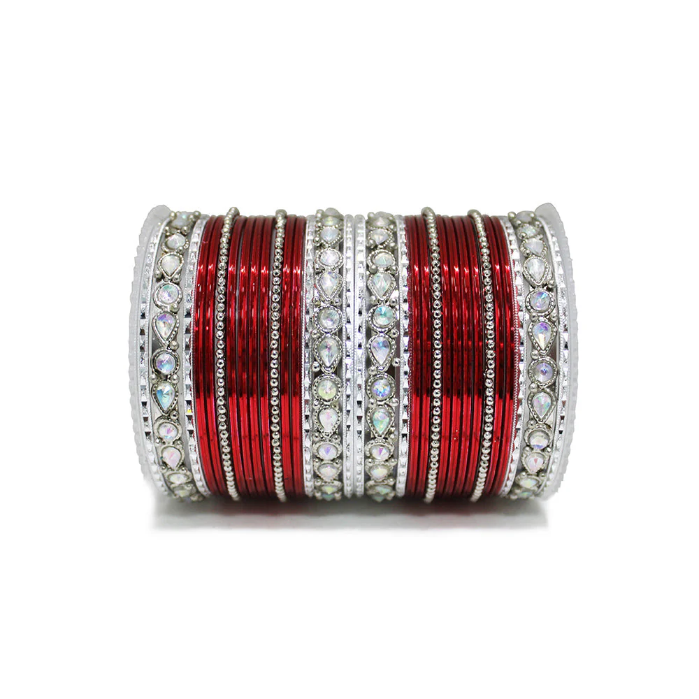 Kundan Gold Plating Bangle Set - Image 9