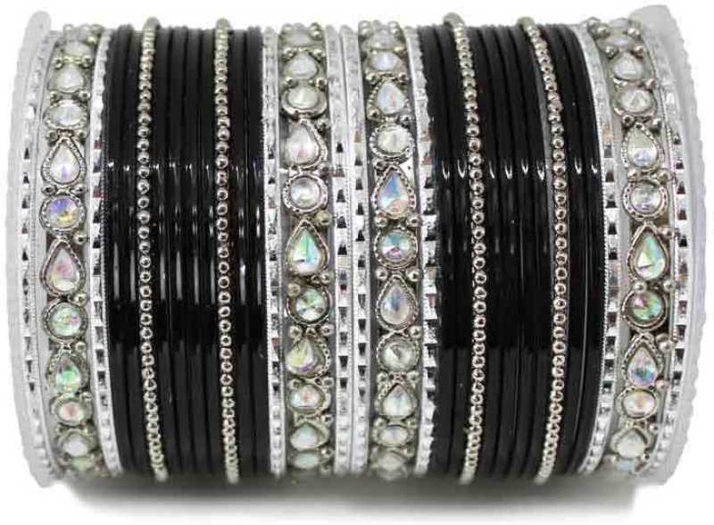 Kundan Gold Plating Bangle Set - Image 11