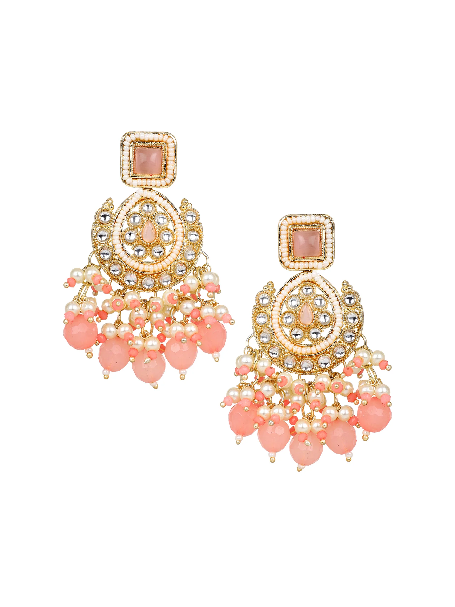 Kundan Long Necklace and Earring set by Leshya - Image 3