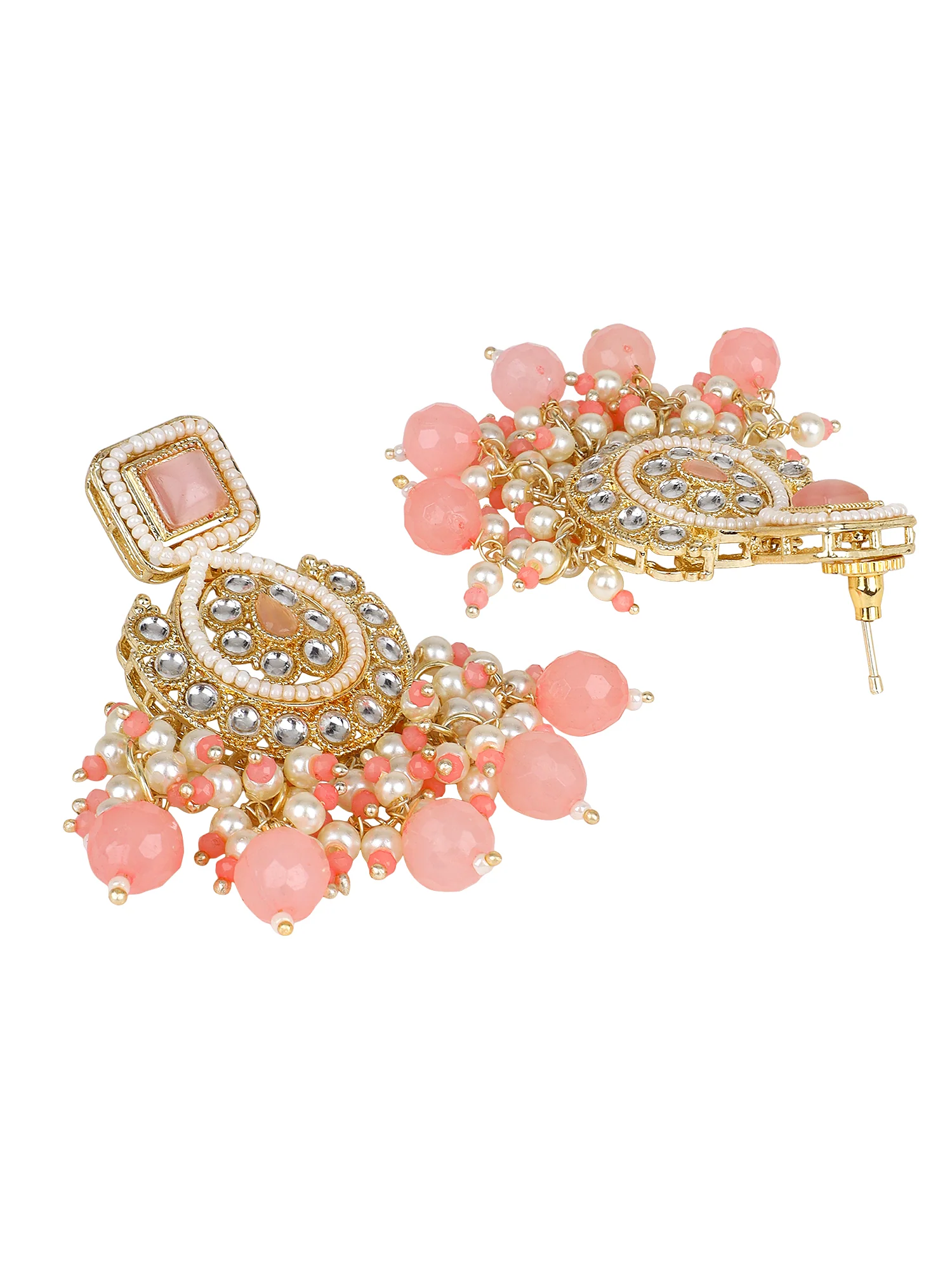 Kundan Long Necklace and Earring set by Leshya - Image 4