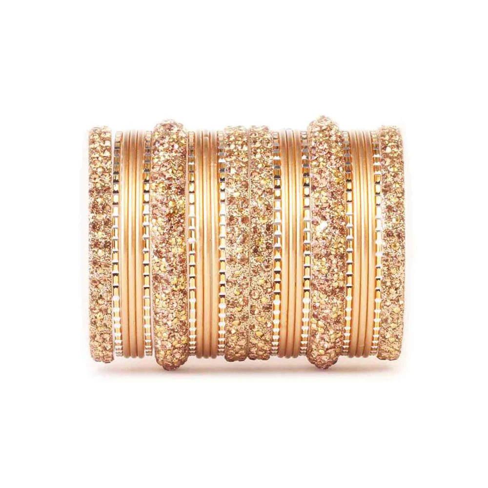 Lac Stone Pattern Bangle Set For Two Hands - Image 6