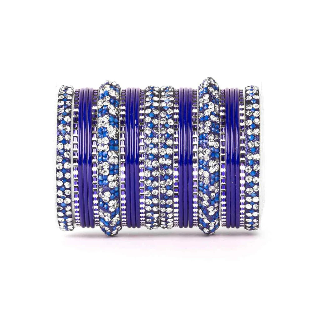 Lac Stone Pattern Bangle Set For Two Hands - Image 4