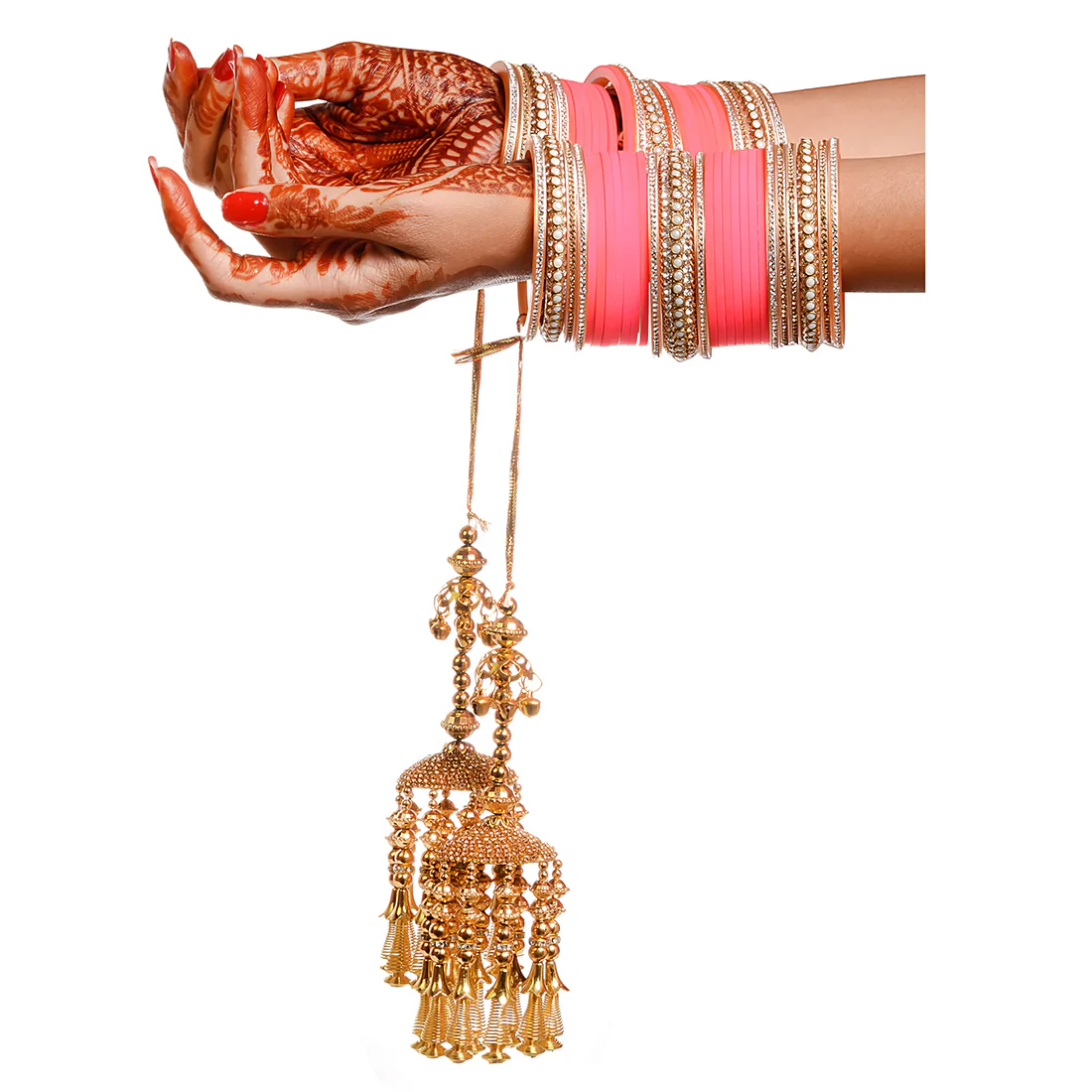 Lac Wedding Chura With Pearl Work - Image 5