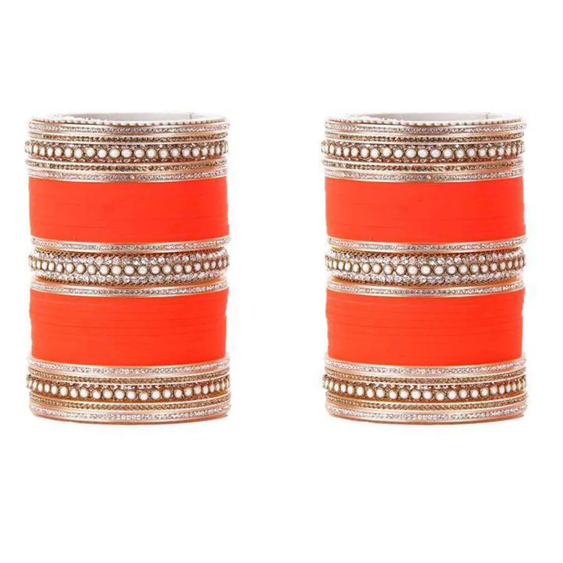 Lac Wedding Chura With Pearl Work - Image 7
