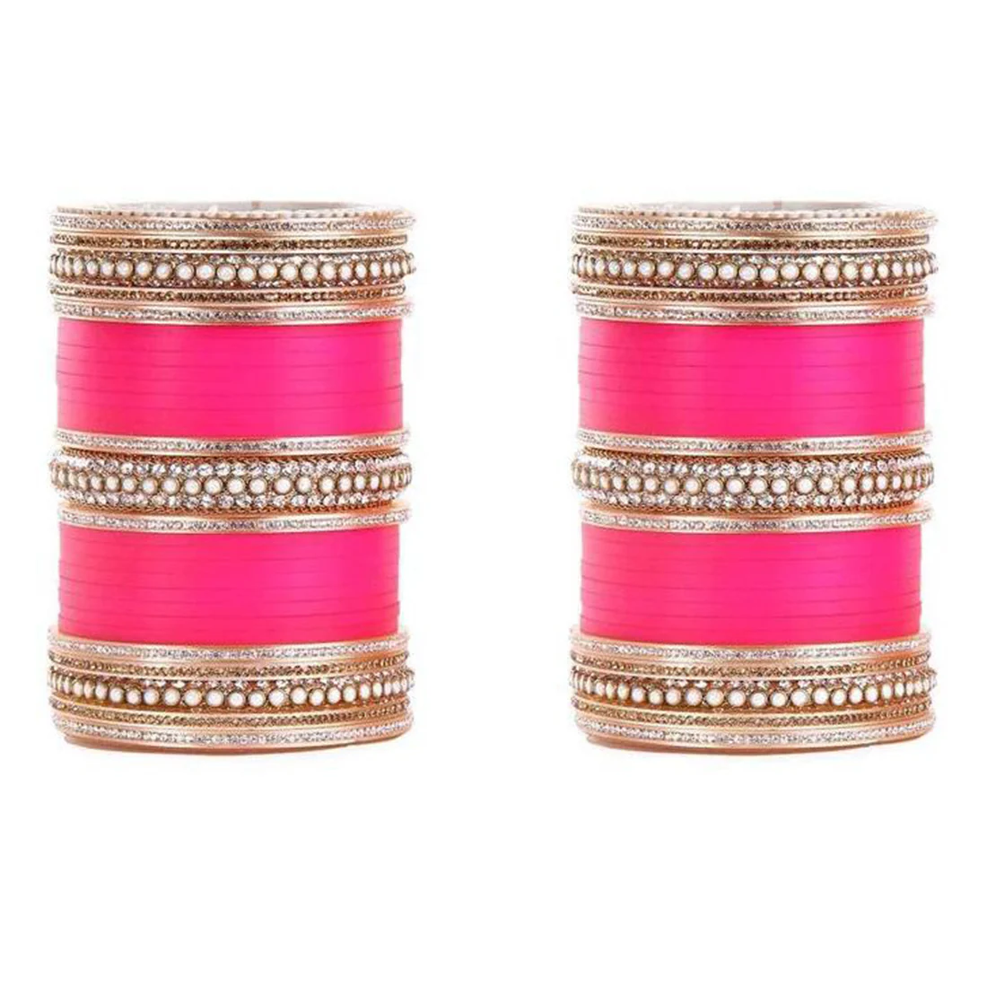Lac Wedding Chura With Pearl Work - Image 8