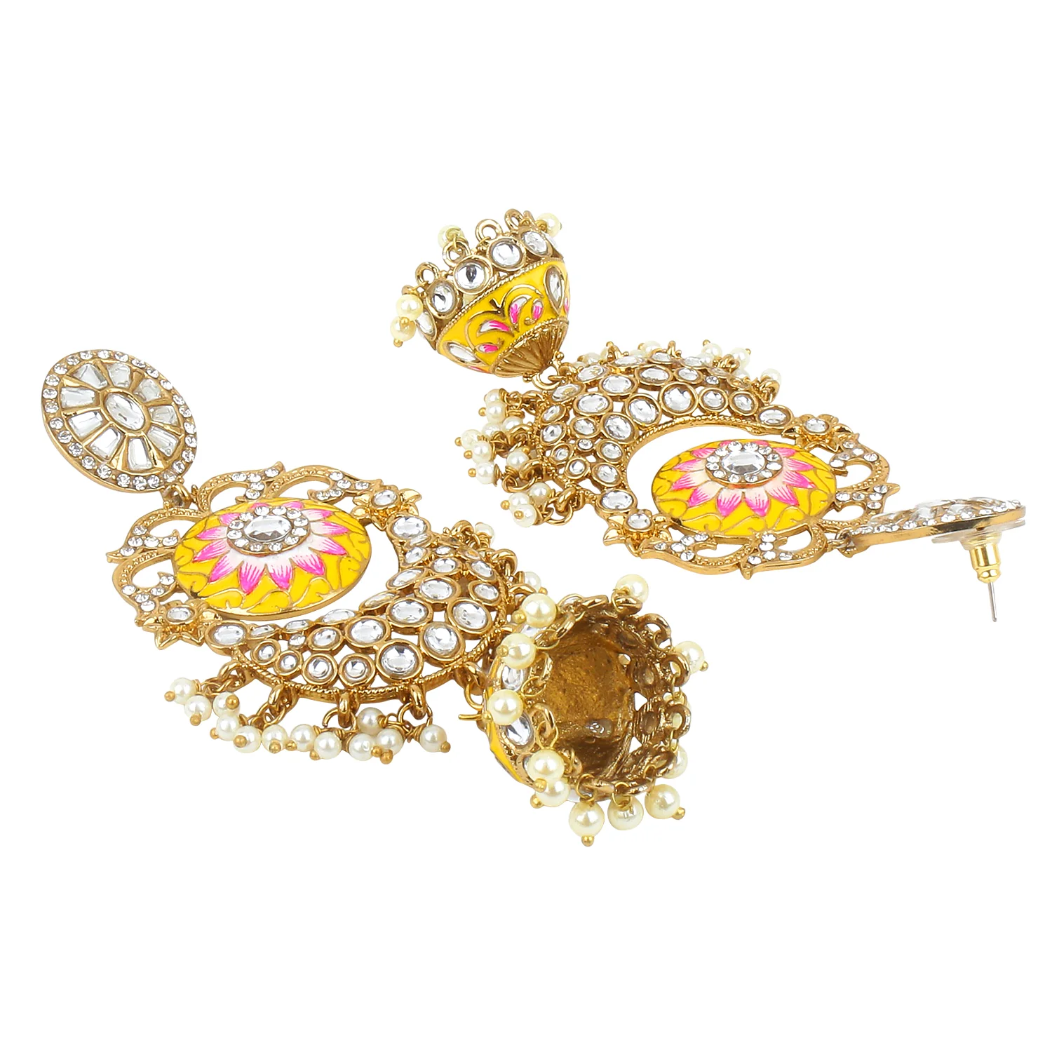 Long Bridal Jhumki Earring by Leshya - Image 2