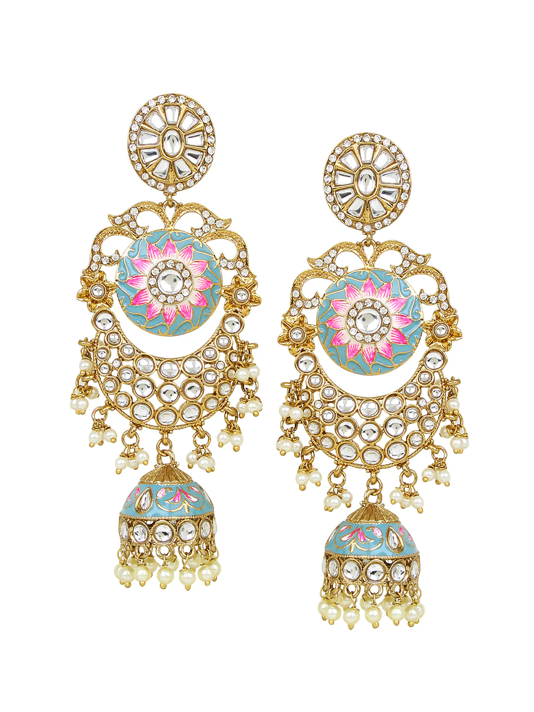 Long Bridal Jhumki Earring by Leshya - Image 3