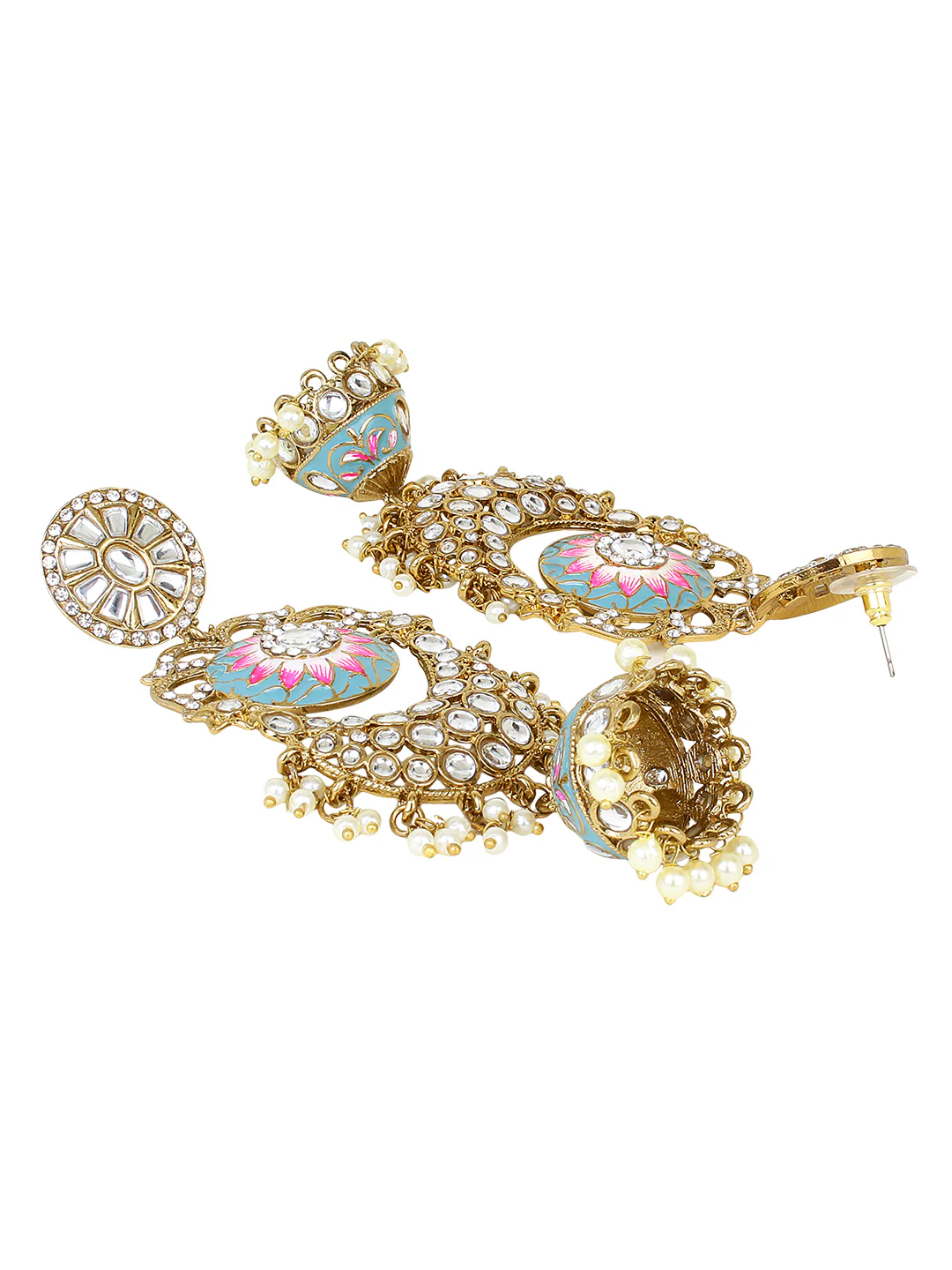 Long Bridal Jhumki Earring by Leshya - Image 5