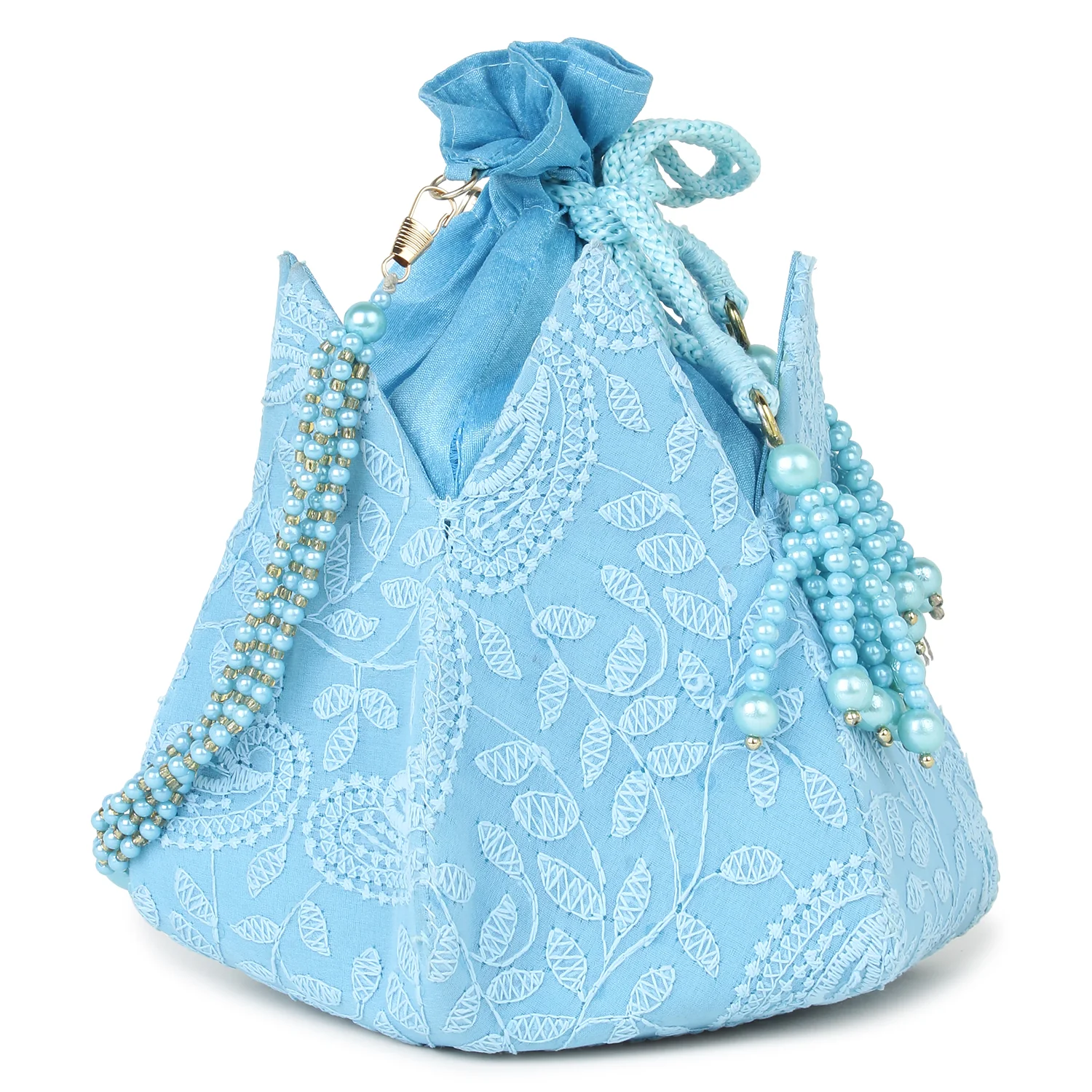 Lotus Potli with embroidery by Leshya - Image 2