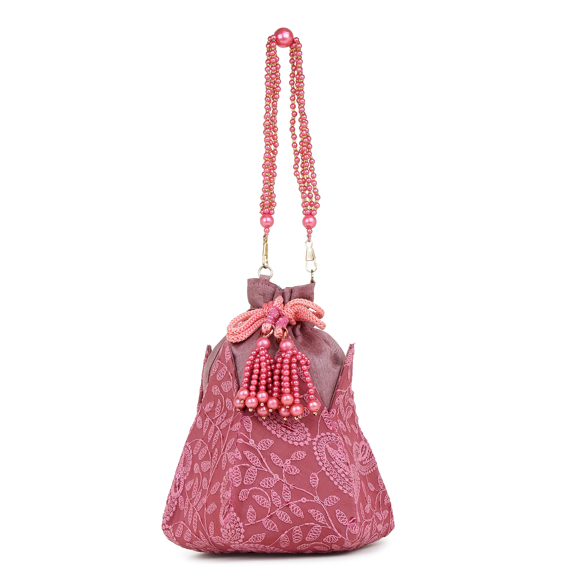 Lotus Potli with embroidery by Leshya - Image 6