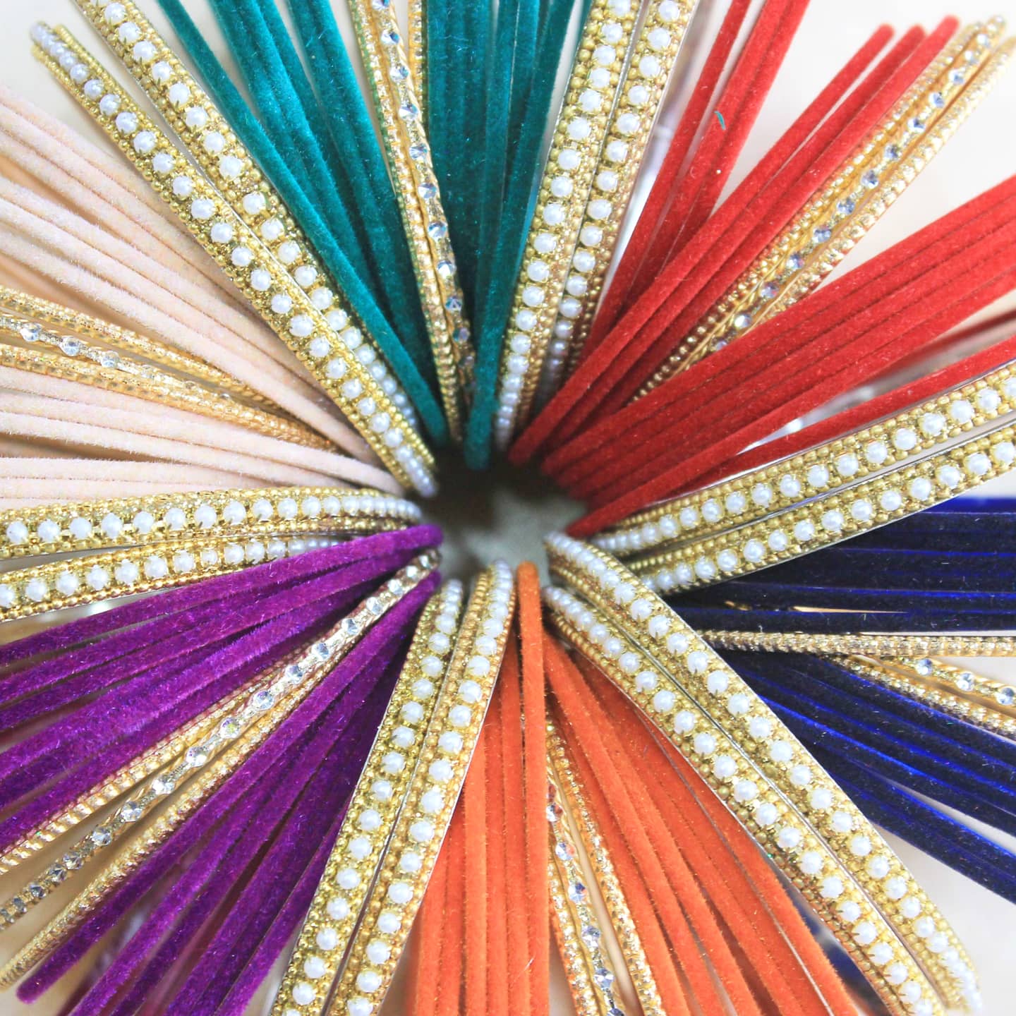 Mix'N'Match Velvet Bangle Bunch (6 colours) - Image 3