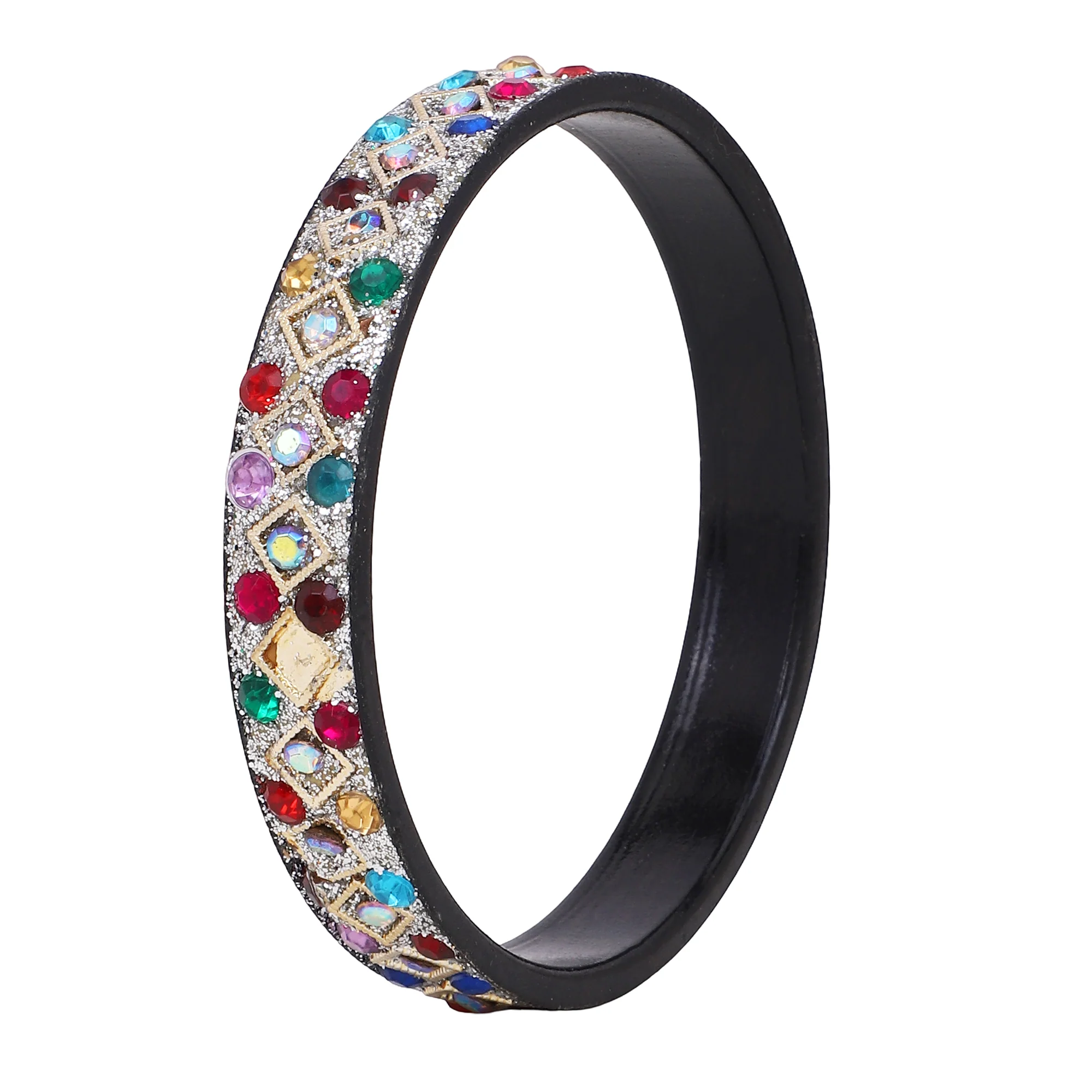 Modern Stone Tribal Bangle Stack by Leshya - Image 3
