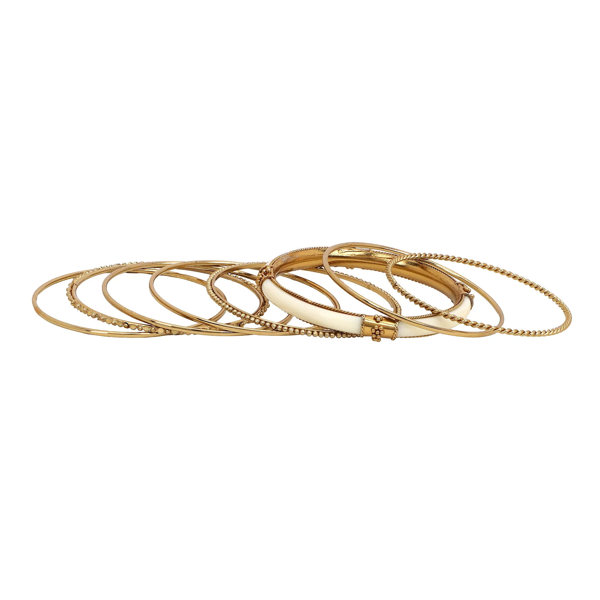 Modern Tribal Bangle Stack by Leshya - Image 2