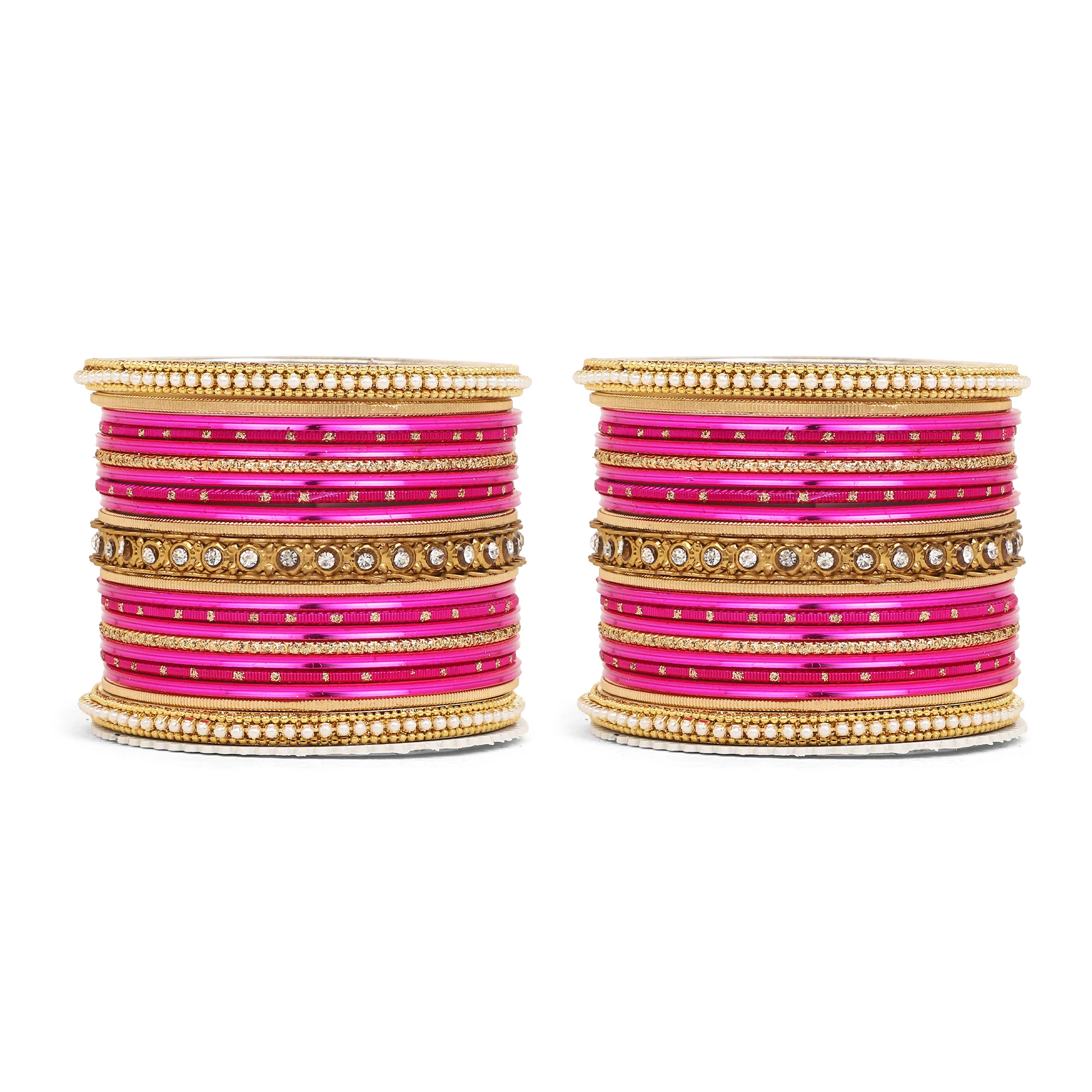 Multicoloured  Bangle set for two hands by Leshya - Image 12