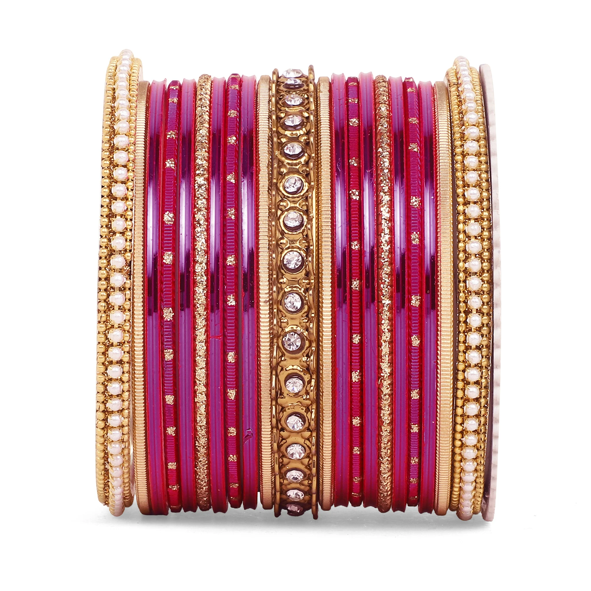 Multicoloured  Bangle set for two hands by Leshya - Image 14