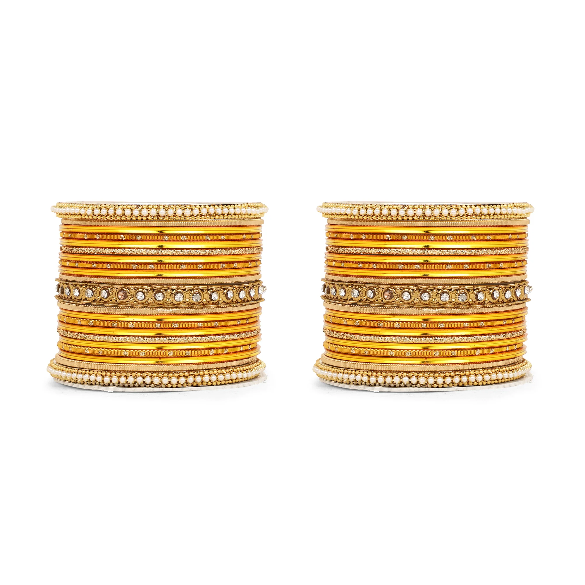Multicoloured  Bangle set for two hands by Leshya - Image 15