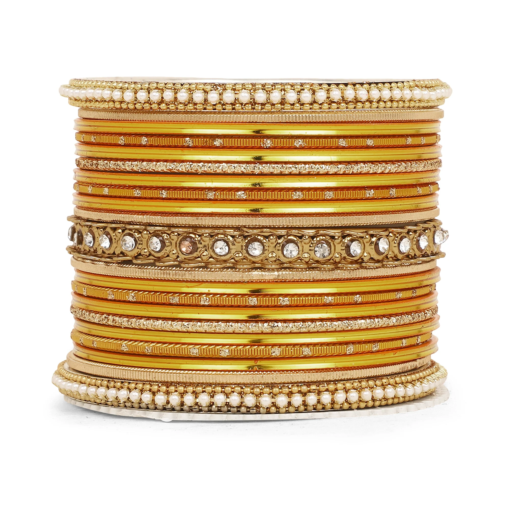 Multicoloured  Bangle set for two hands by Leshya - Image 16